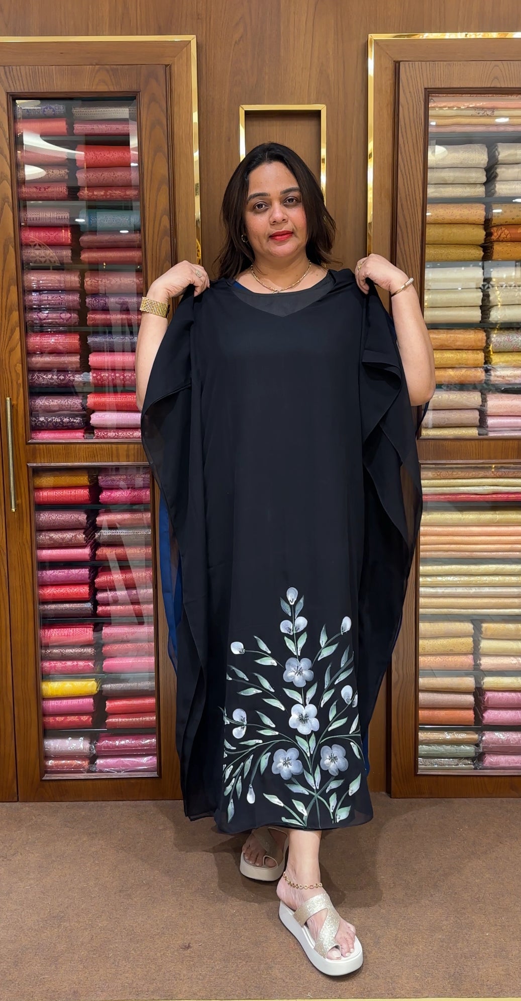 HAND PAINTED KAFTAN TOPS - IHA 24307