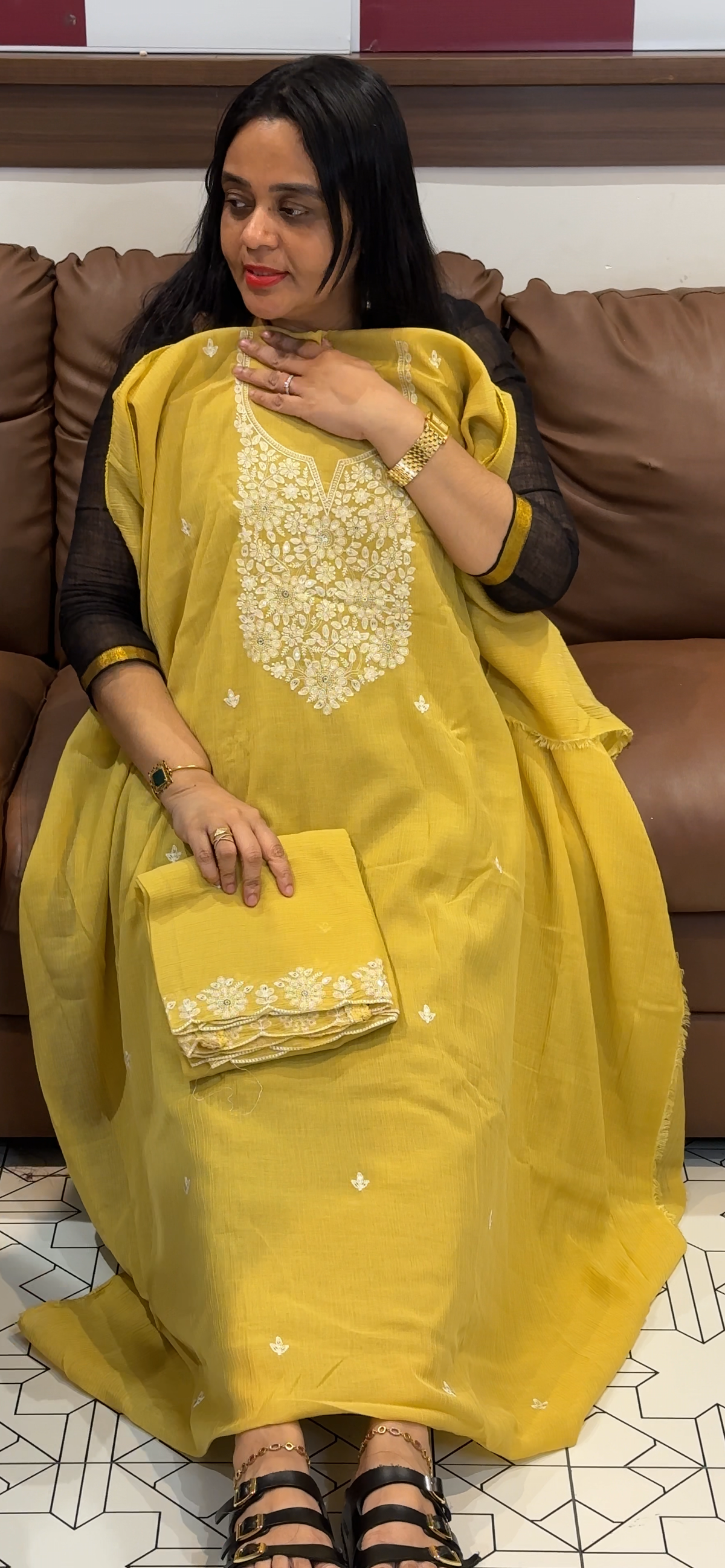 OFFER SALES UNSTITCHED SALWAR SUITS - IHA 35481