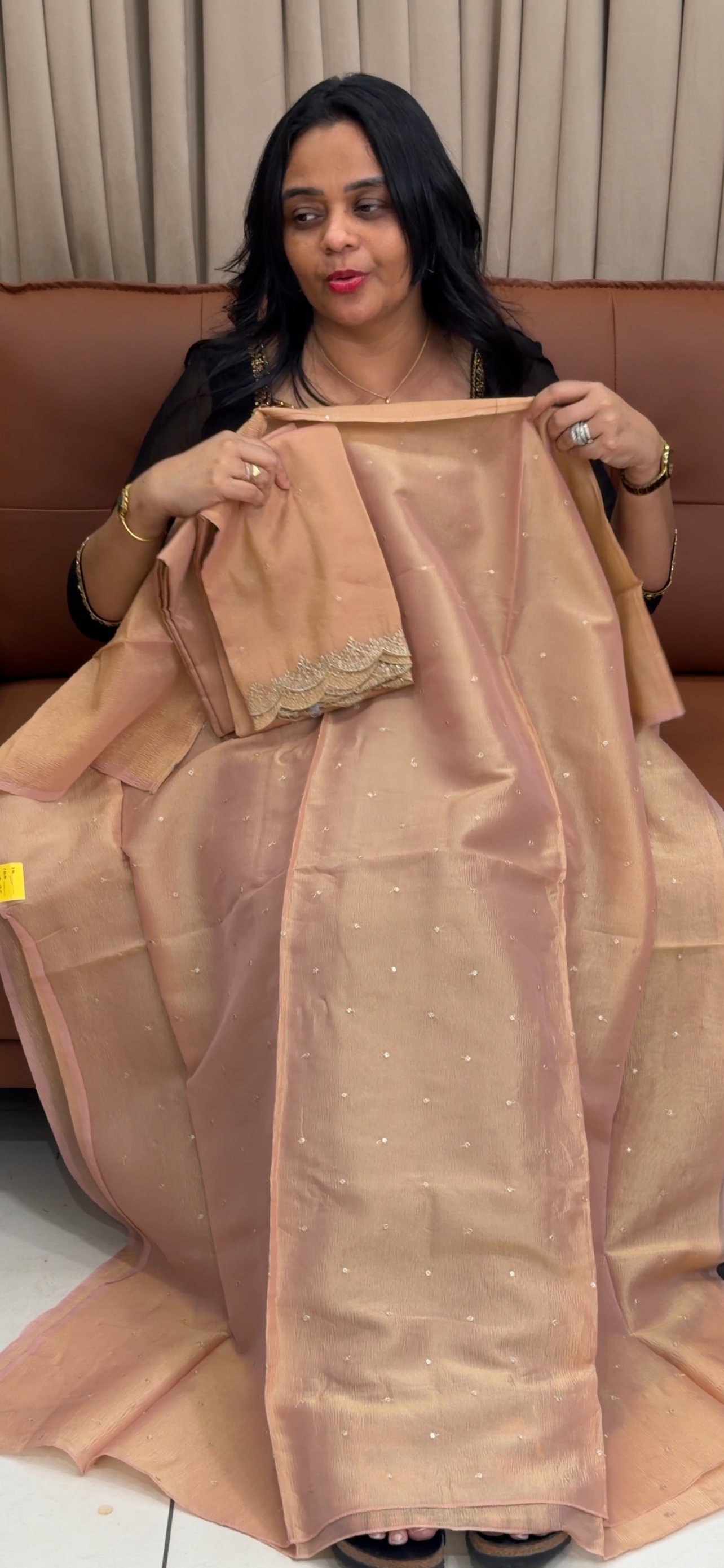 CRUSHED BANARASI UNSTITCHED SALWAR SUITS - IHA 35049