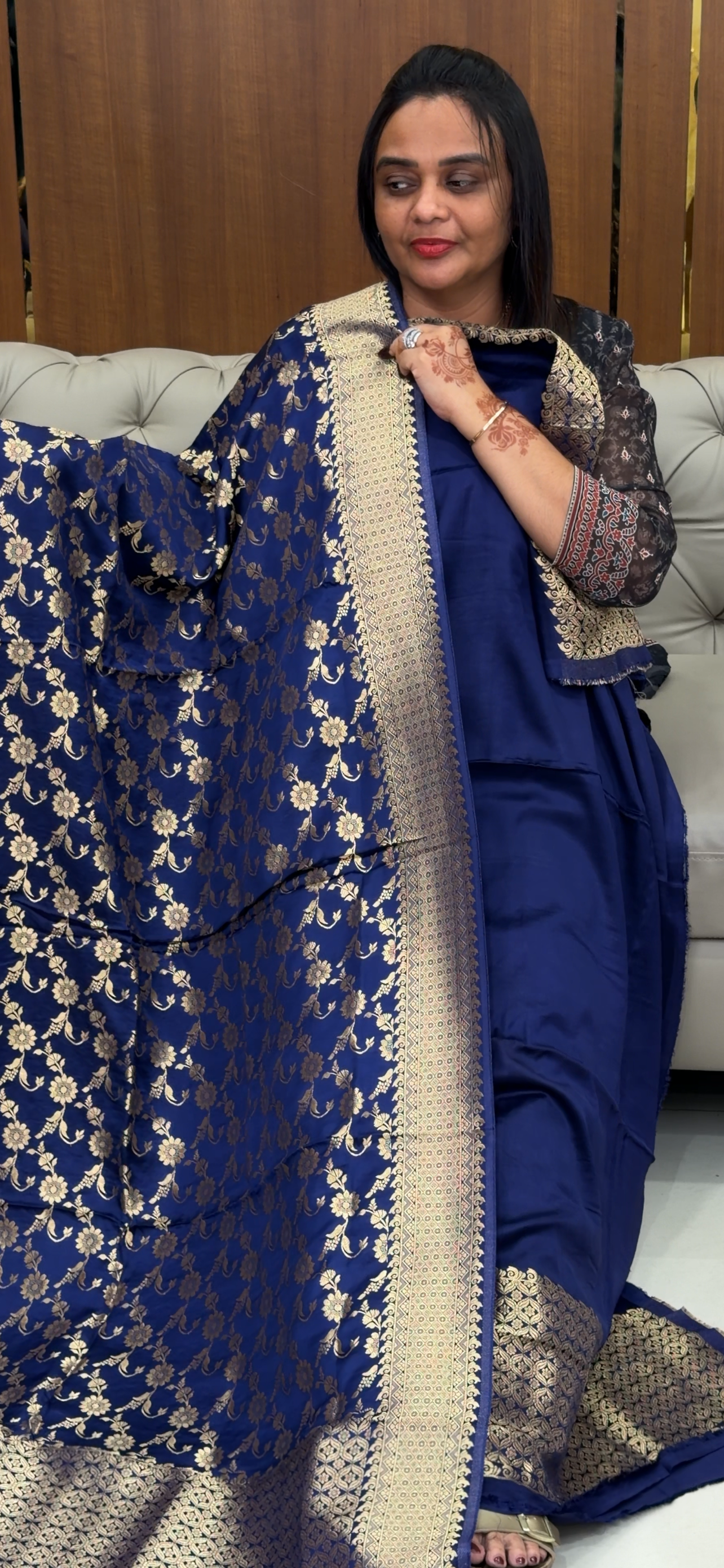 BANARASI UNSTITCHED SALWAR SUITS - IHA 31422