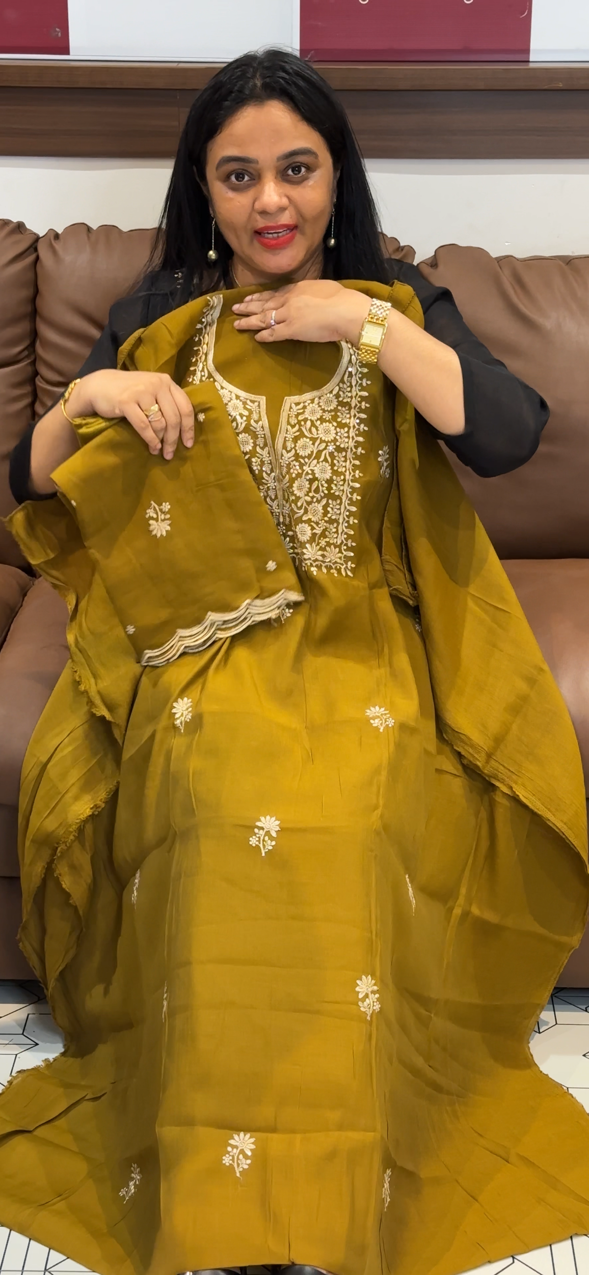 SEMI LINEN UNSTITCHED SALWAR SUITS - IHA 35650