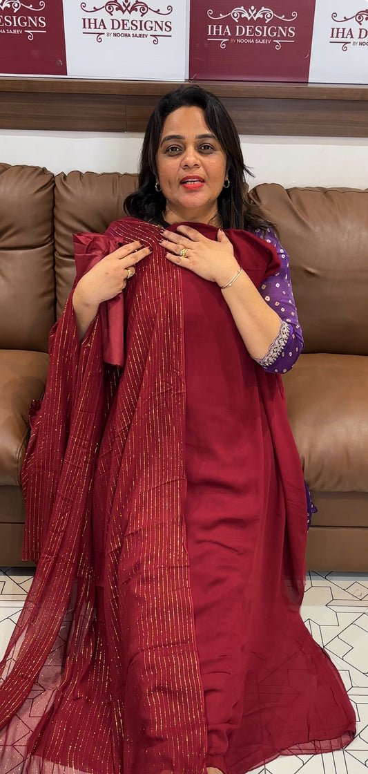 GEORGETTE UNSTITCHED SALWAR SUITS - IHA 25436