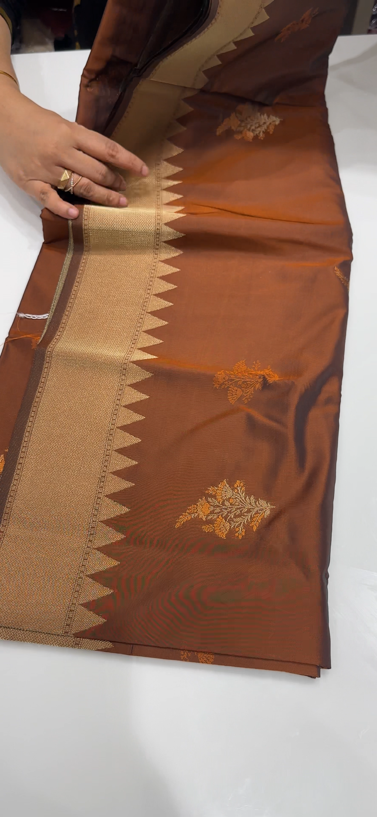 SEMI BROCADE SAREES - IHA 35615