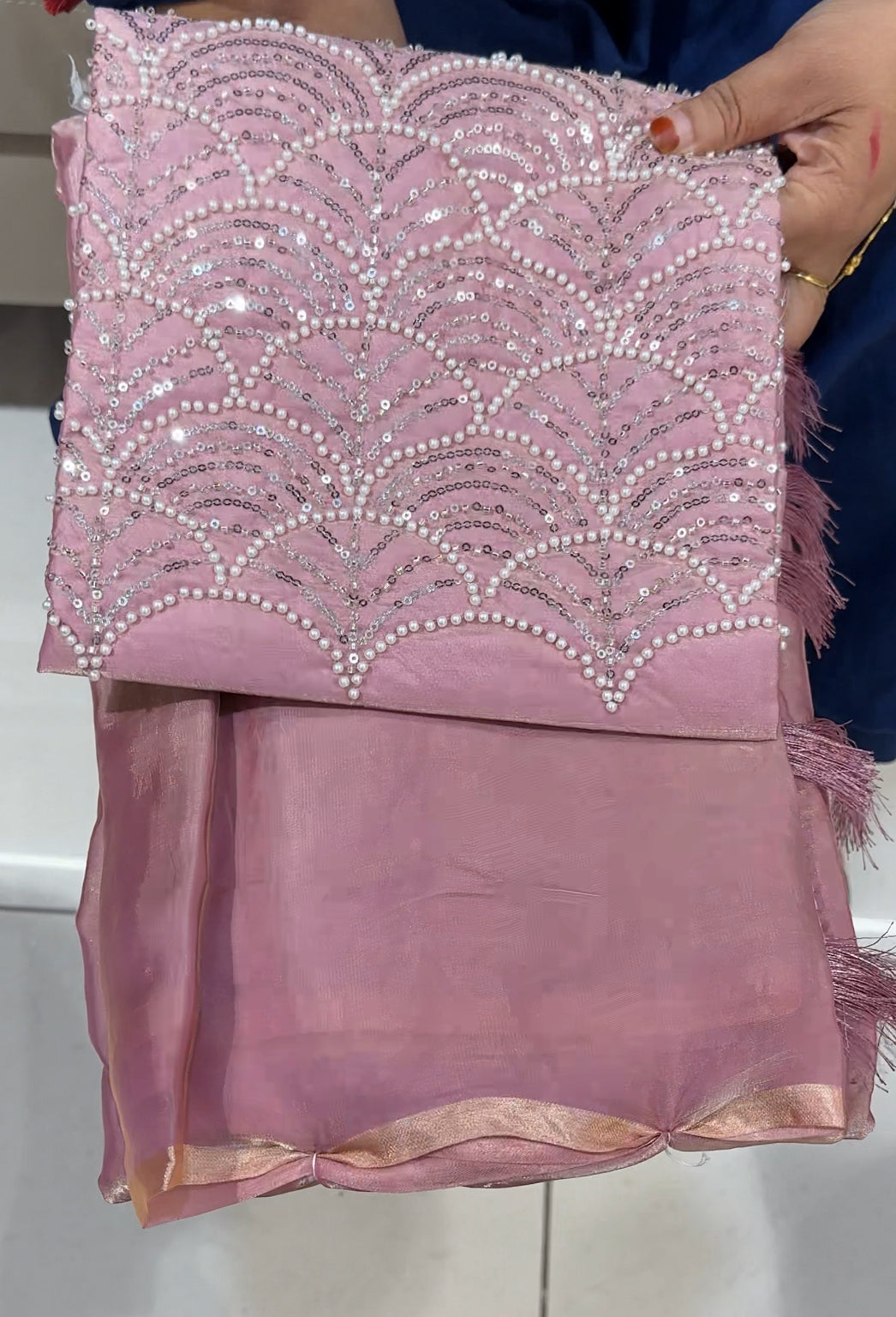 DESIGNER HAND WORKED SAREES - IHA 25964