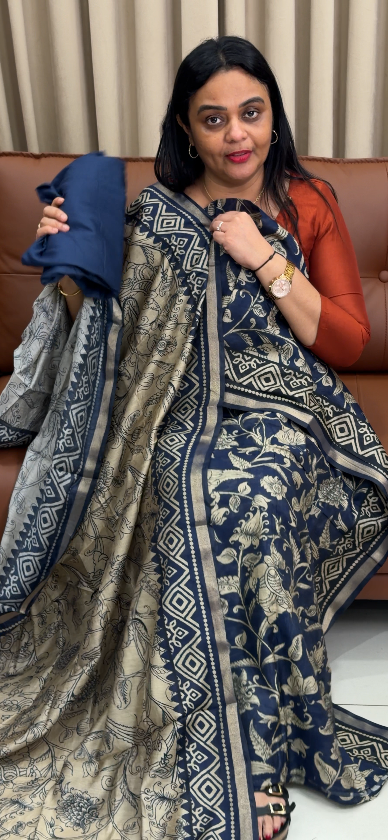MAHESWARI SILK PRINTED UNSTITCHED SALWAR SUITS - IHA 34322