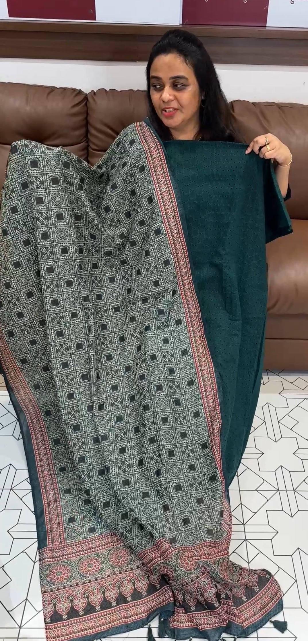 COTTON HAKOBA UNSTITCHED SALWAR SUITS - IHA 27916