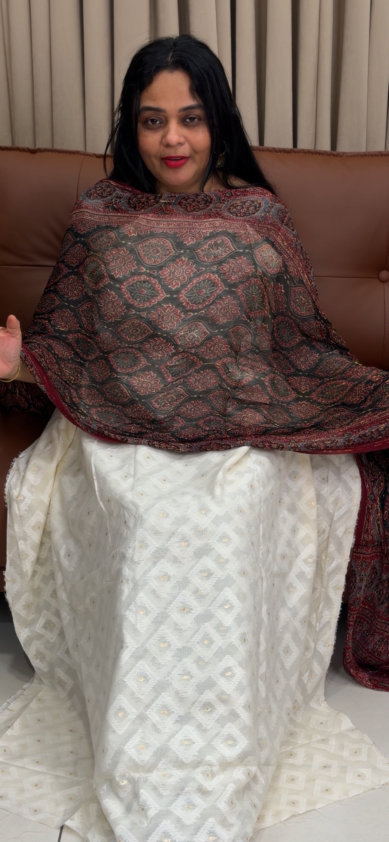 COTTON UNSTITCHED SALWRA SUITS - IHA 34528