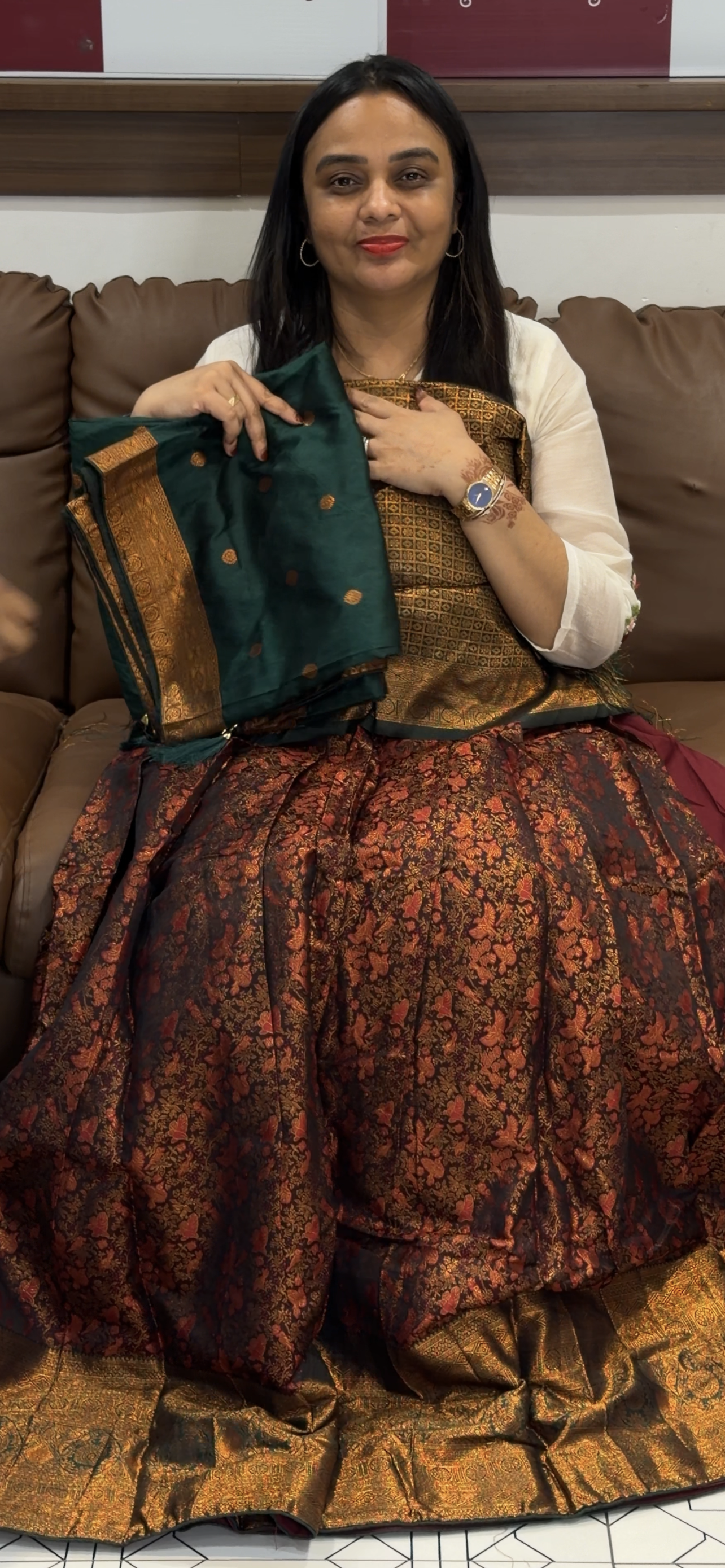 SEMI STITCHED DHAVANI SETS - IHA 31620