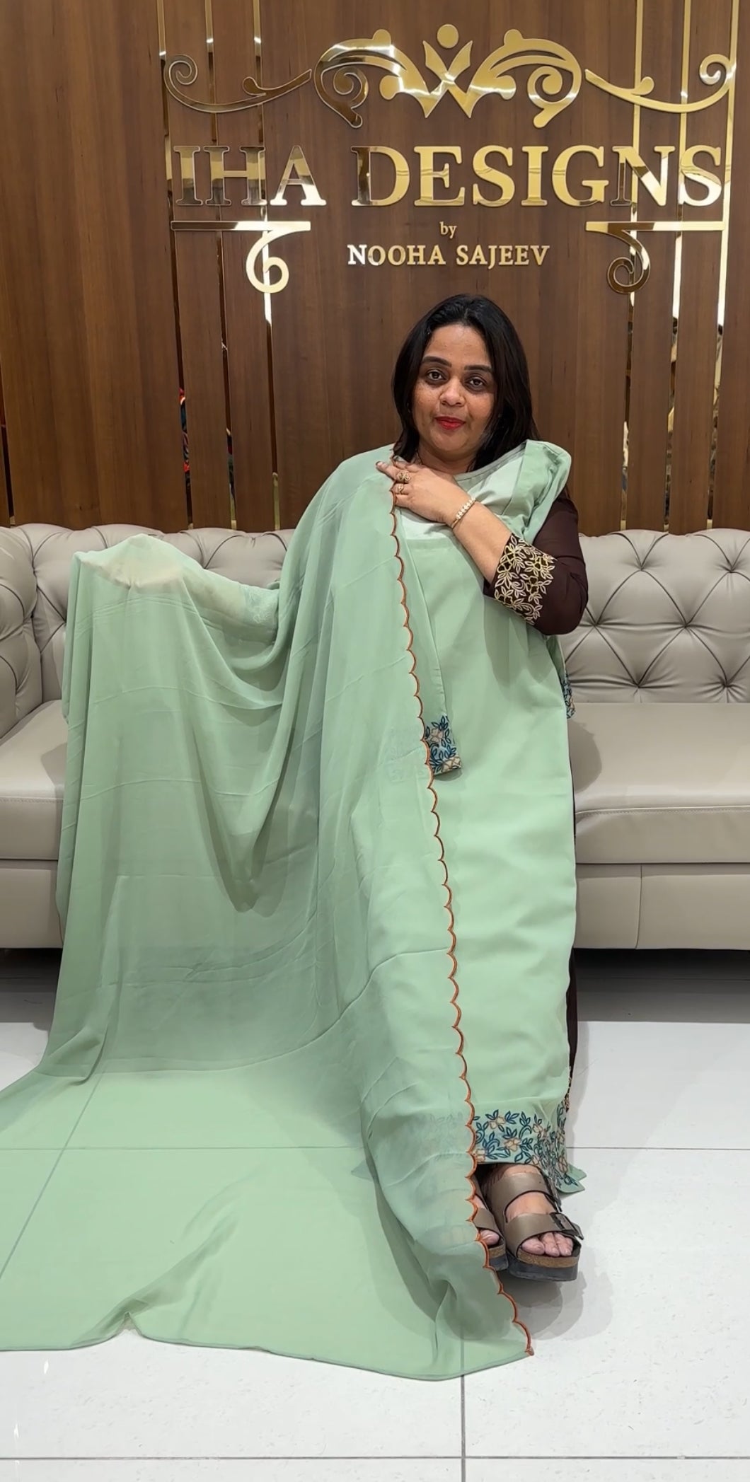 DESIGNER UNSTITCHED SALWAR SUITS - IHA 25168