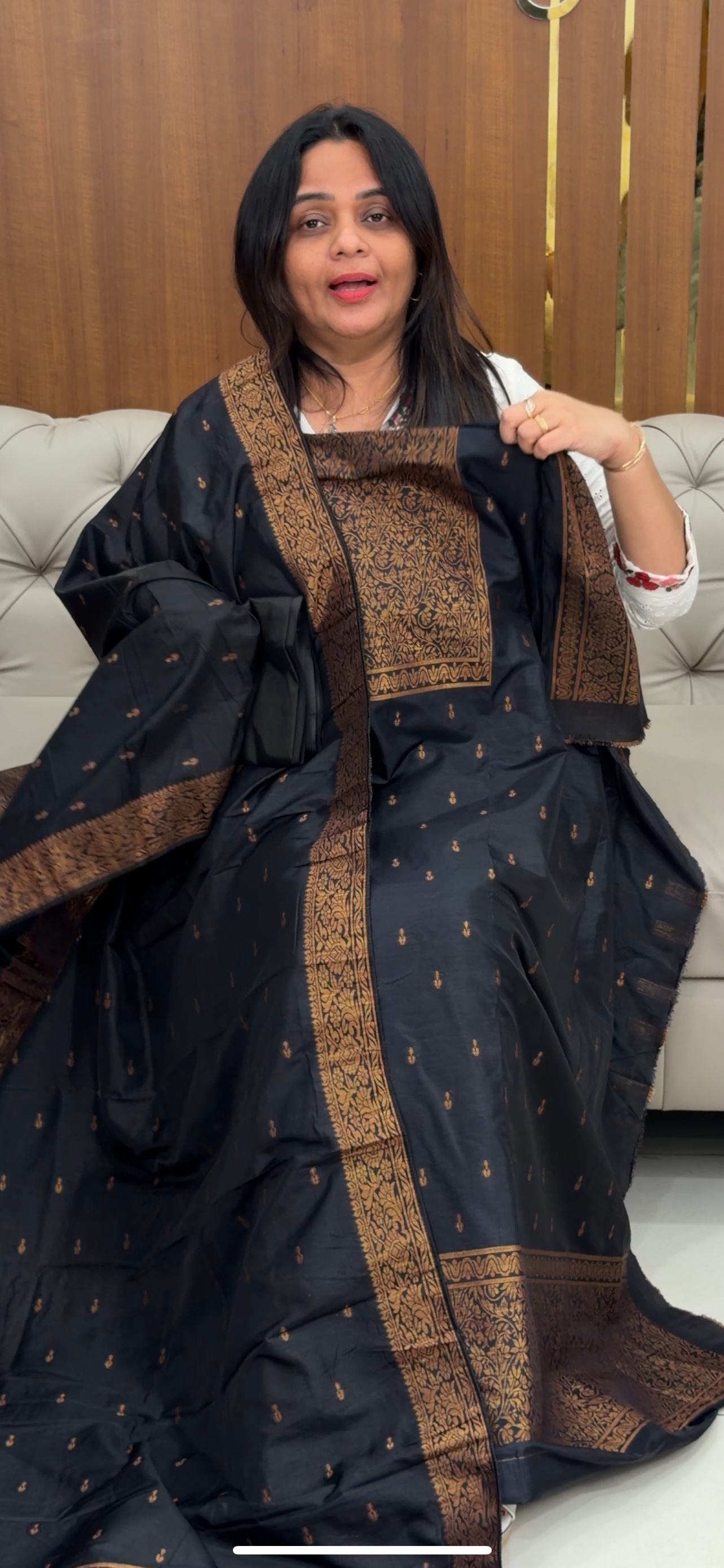 SEMI BANARASI UNSTITCHED SALWAR SUITS - IHA 29353