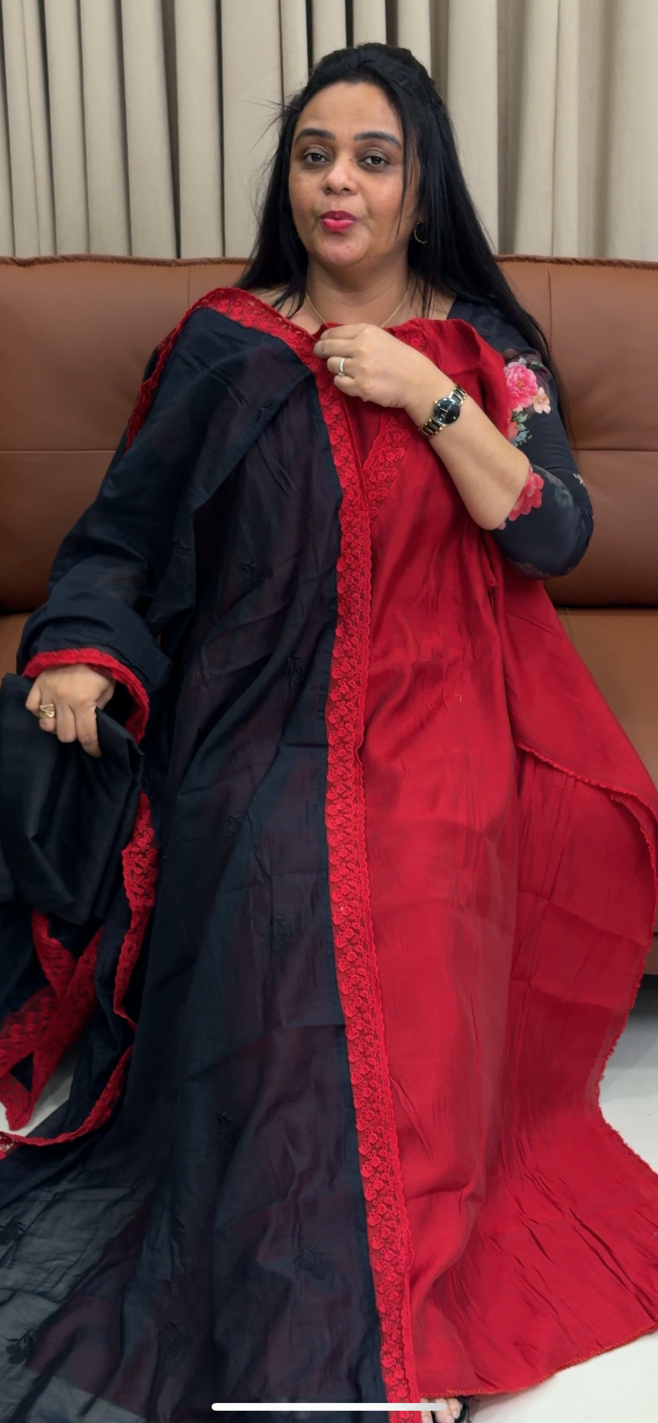MUL CHANDERI UNSTITCHED SALWAR SUITS - IHA 34919