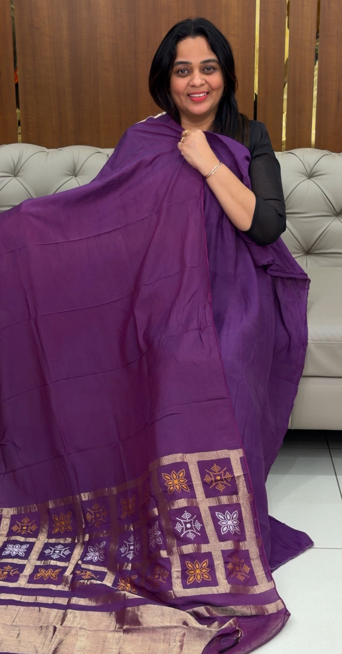 FORWARD MUL CHANDERI UNSTITCHED SALWAR SUITS - IHA 29313