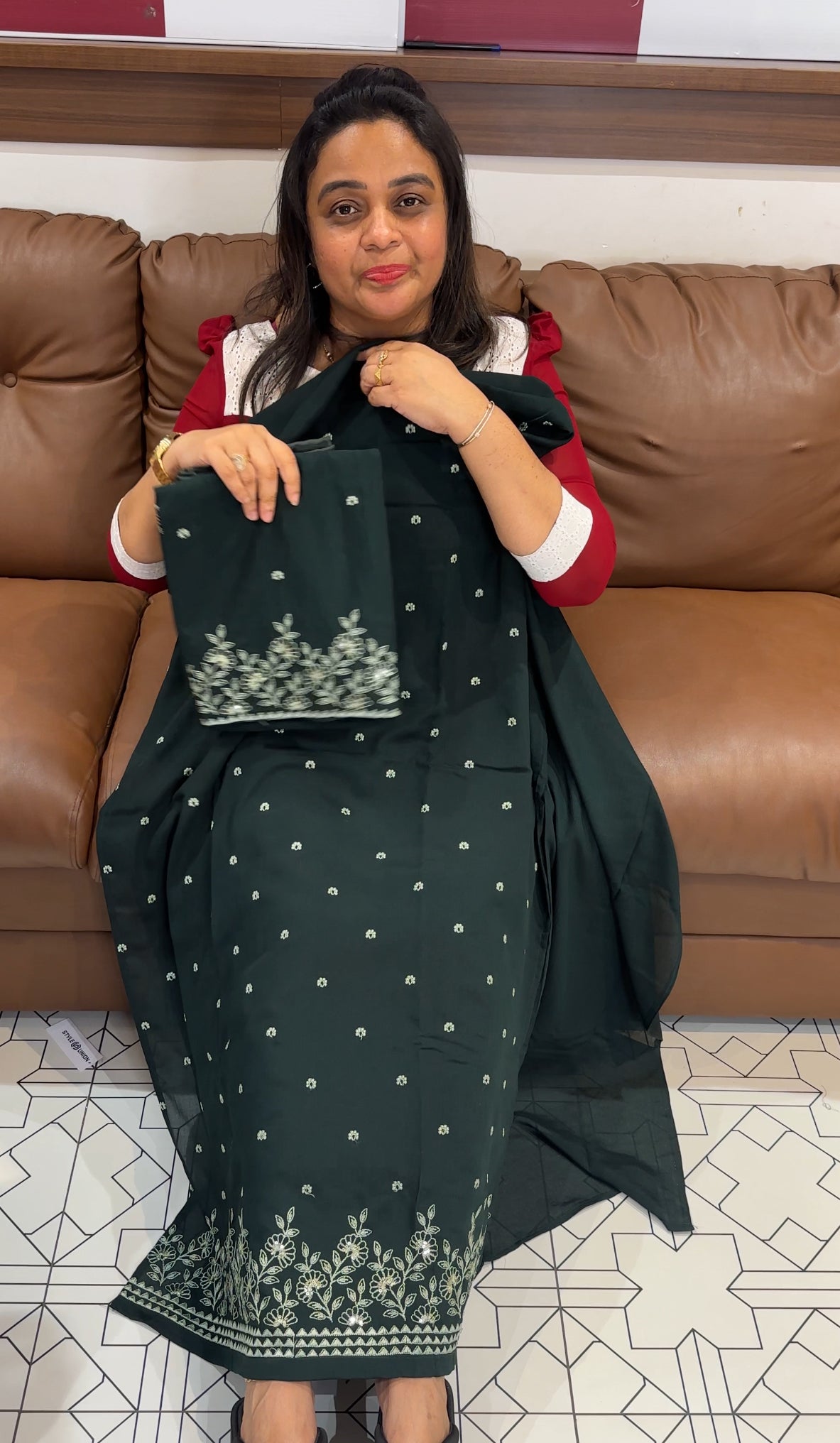 CHINON UNSTITCHED SALWAR SUIST - IHA 27878