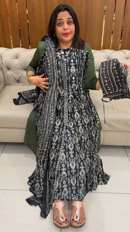 PRINTED TOP, BOTTOM AND DUPATTA- IHA 27577