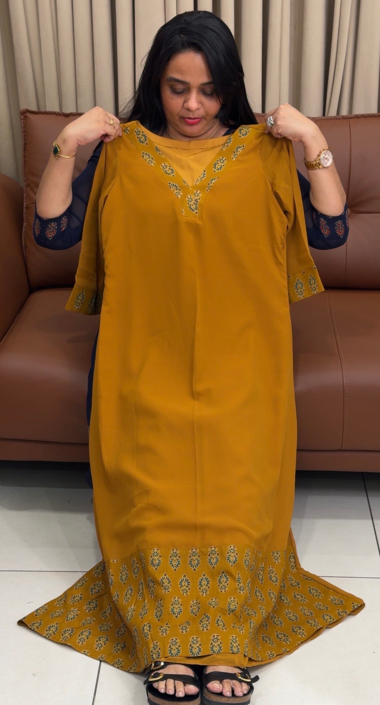 IHA'S IN-HOUSE GEORGETTE ALINE TOPS - IHA 34788