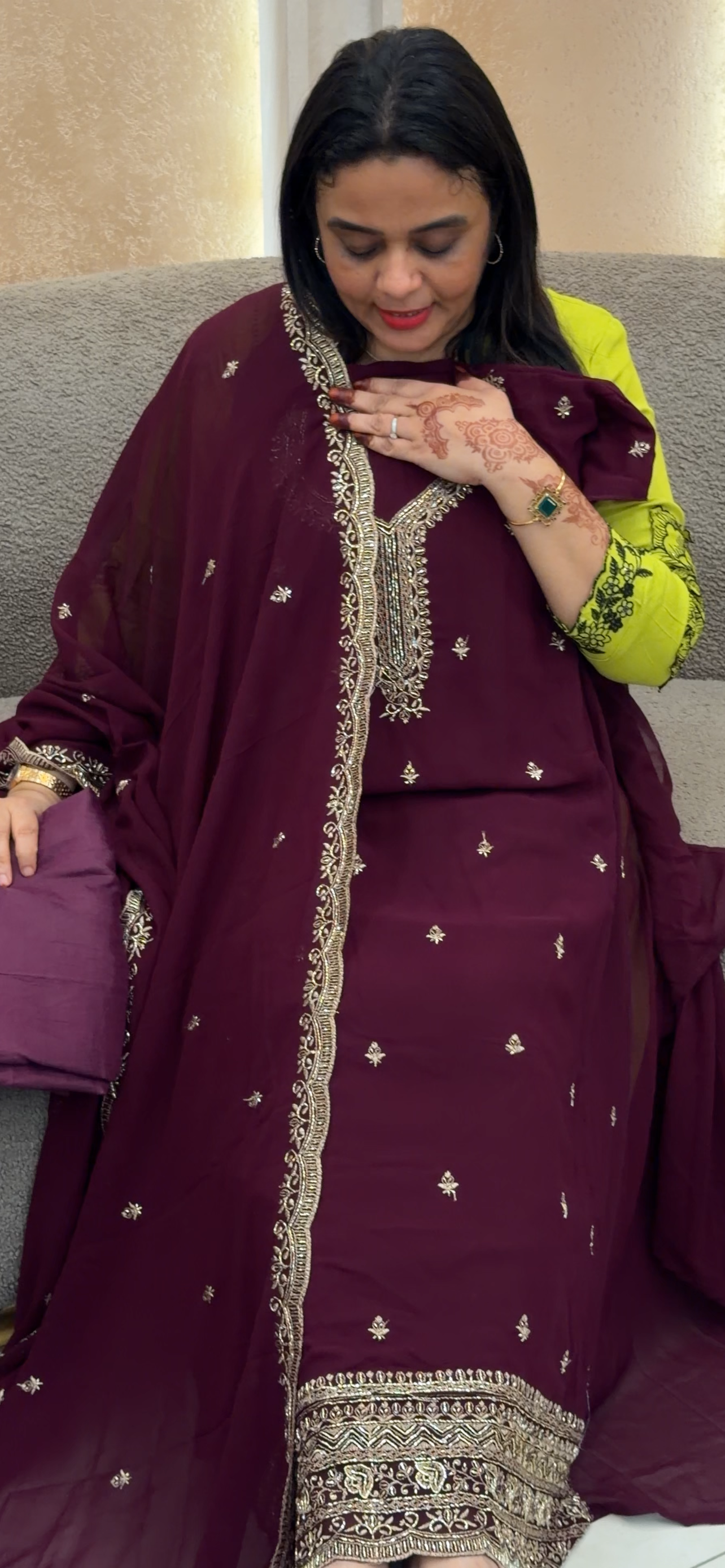 GEORGETTE UNSTITCHED SALWAR SUIST - IHA 33006