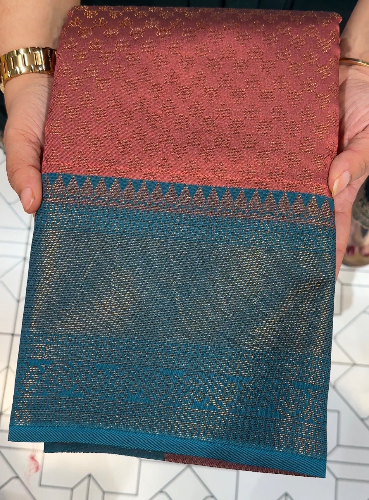 SEMI BROCADE SAREES - IHA 27327