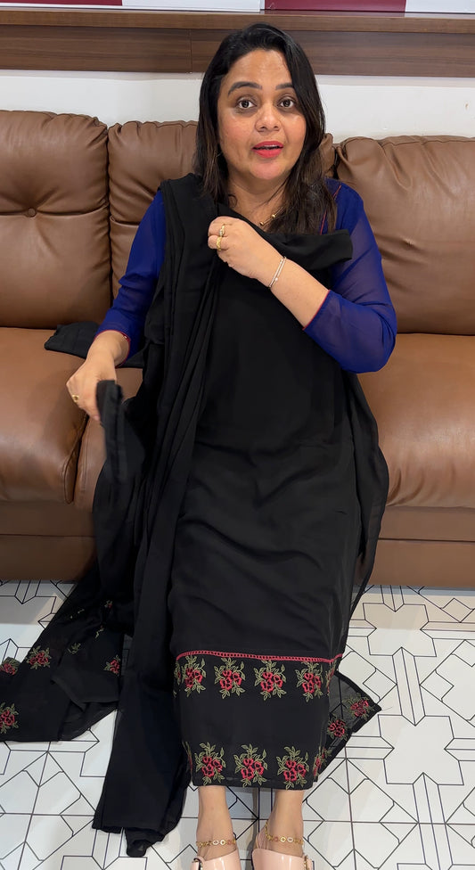 GEORGETTE UNSTITCHED SALWAR SUITS - IHA 27898