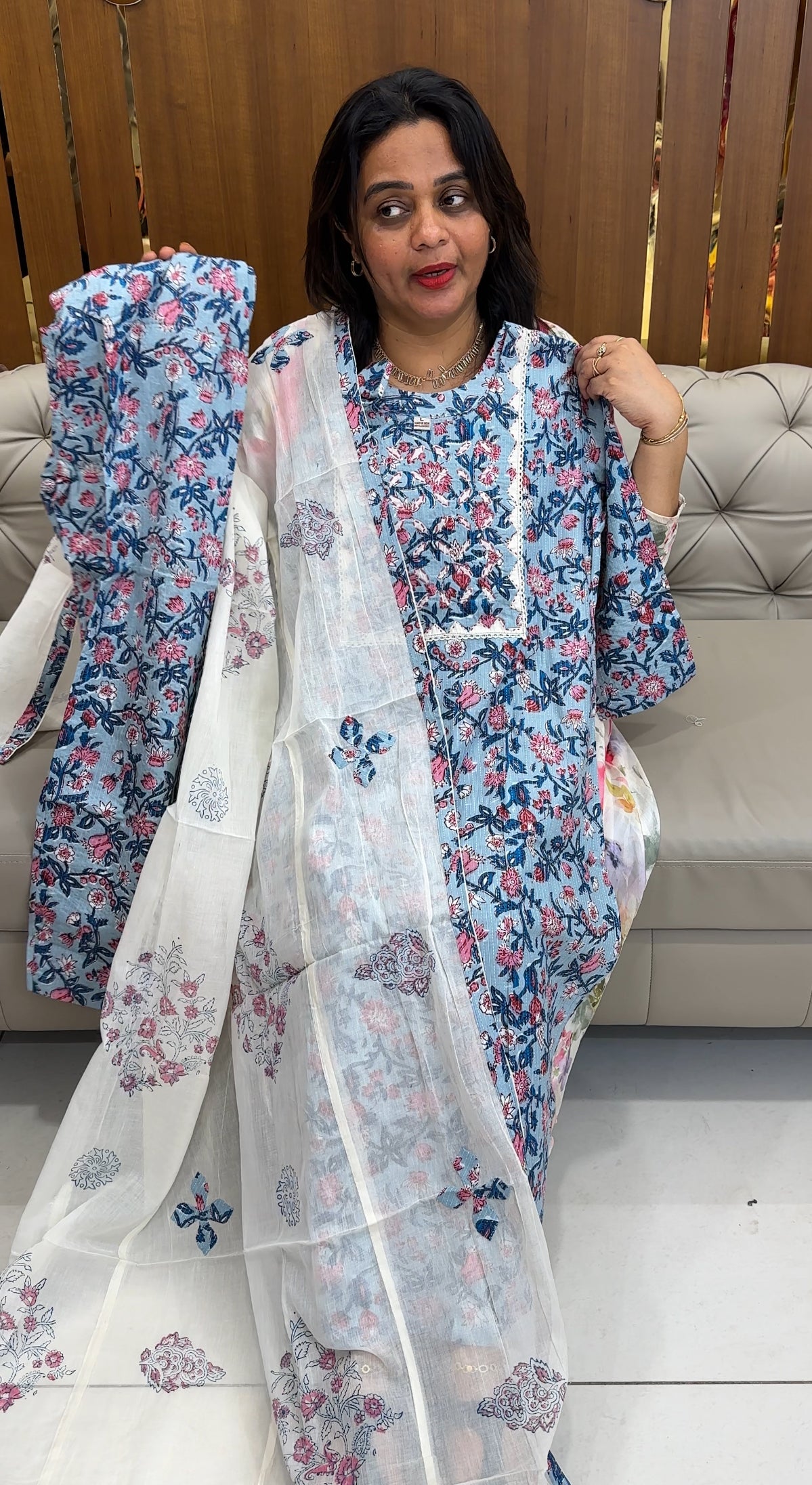 READY TO WEAR TOP BOTTON AND DUPATTA - IHA 26131
