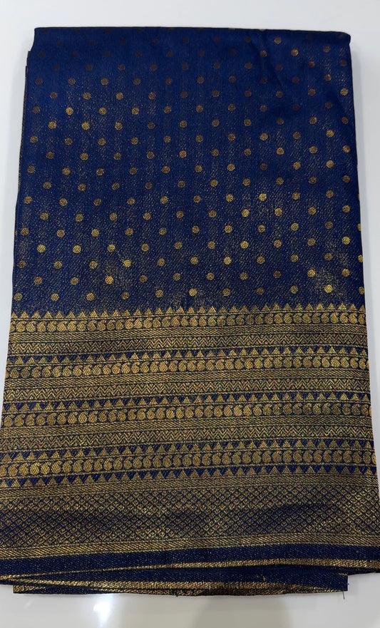 SEMI BANARASI SAREE - IHA 35999