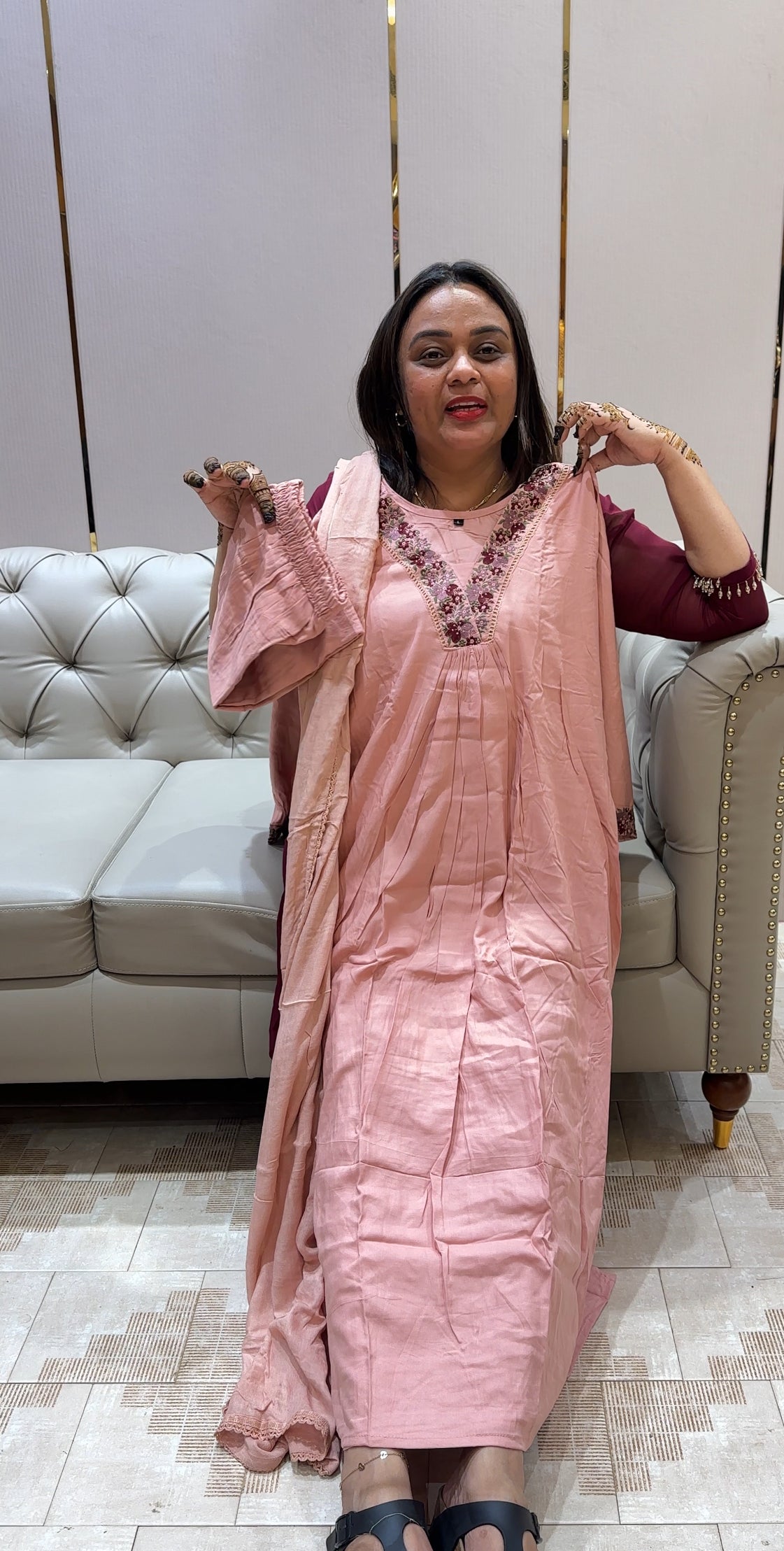 READY TO WEAR TOP,BOTTOM AND DUPATTA - IHA 21754