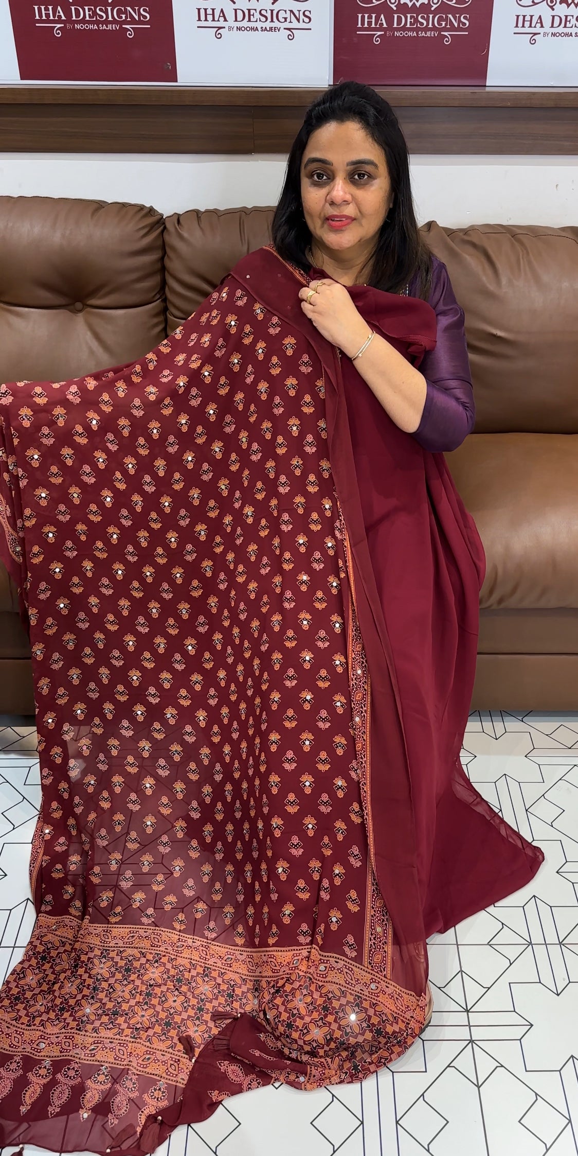 FAUX GEORGETTE UNSTITCHED SALWAR SUITS - IHA 27994