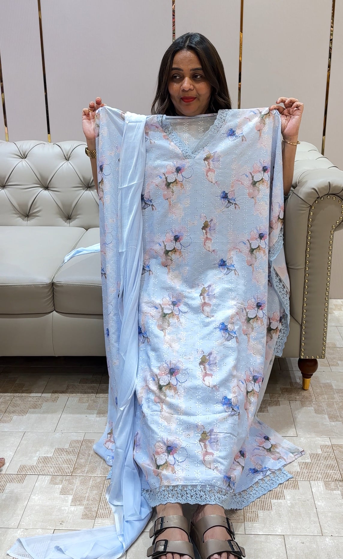 COTTON HAKOBA UNSTITCHED SALWAR SUITS - IHA 22252