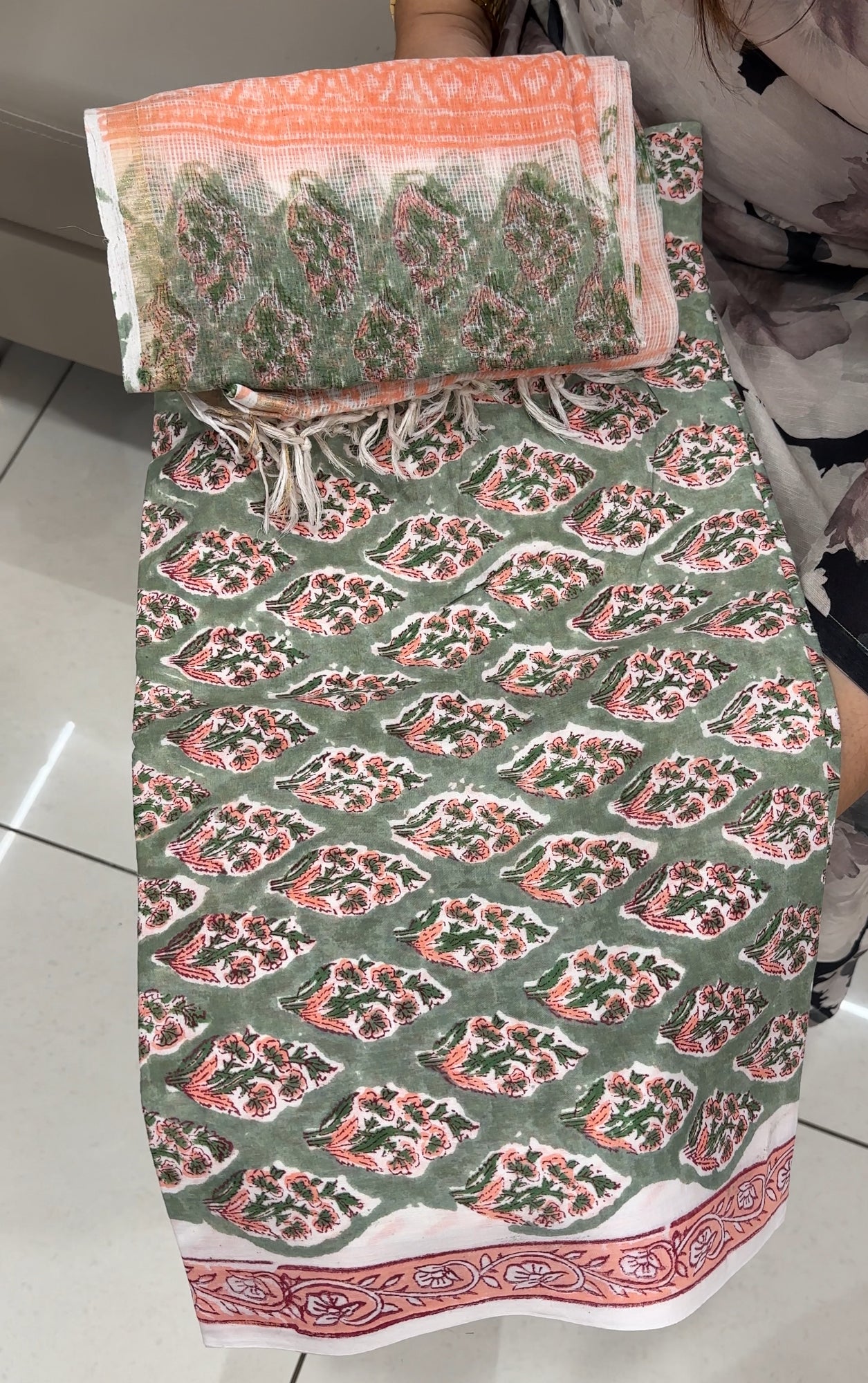 PRINTED COTTON UNSTITCHED SALWAR SUITS - IHA 28645