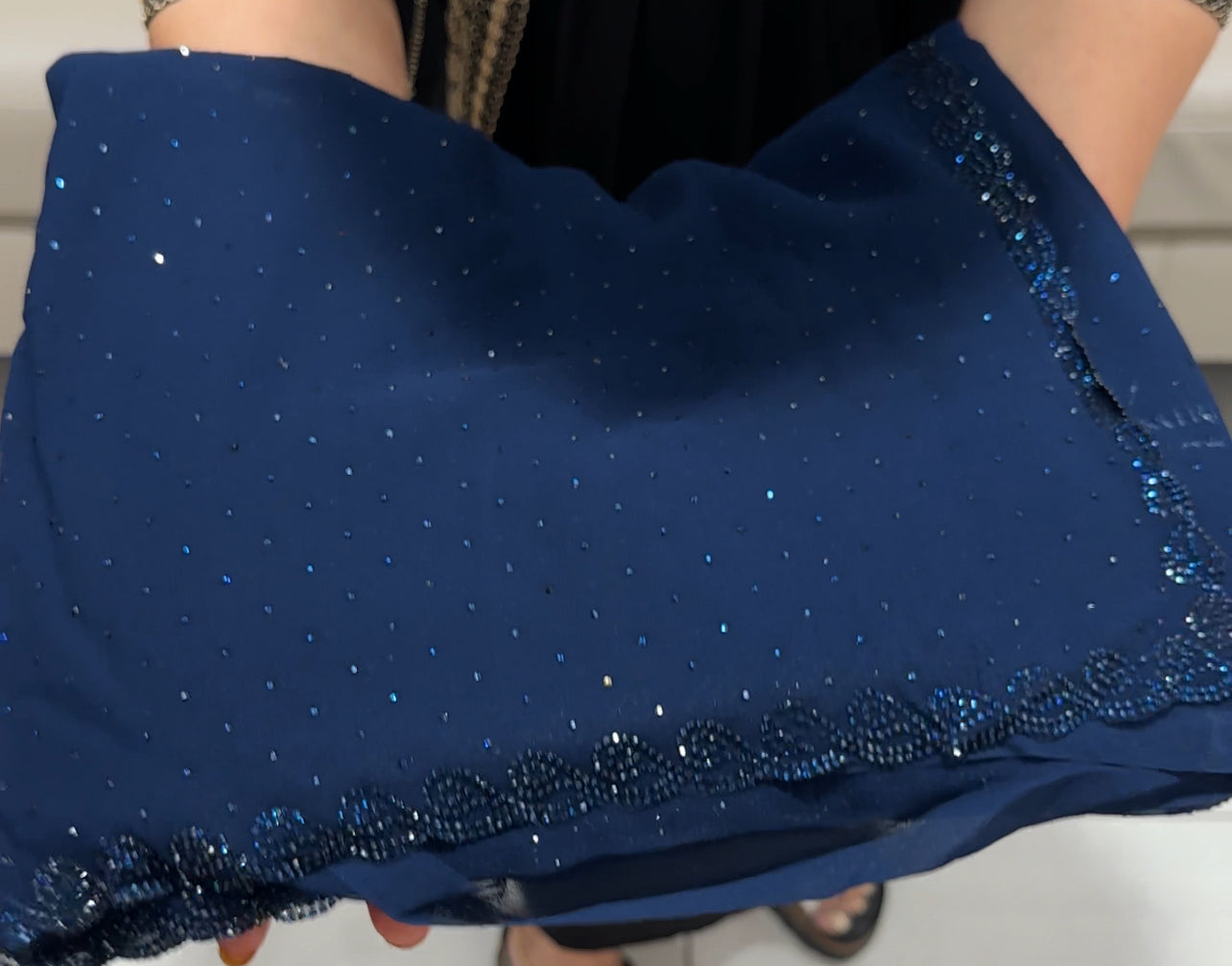 FAUX GEORGETTE DESIGNER SAREES - IHA 24212