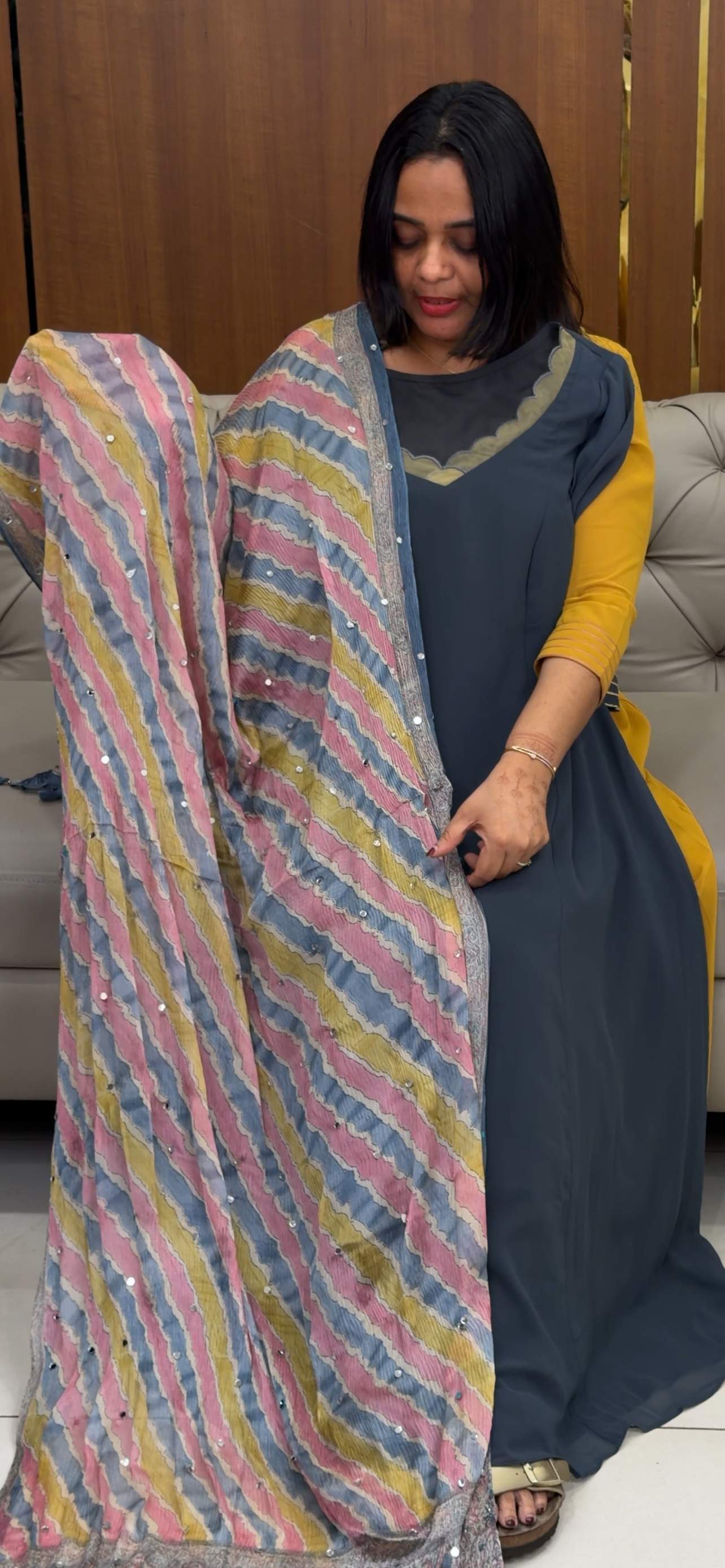 IHA'S IN-HOUSE TOP AND DUPATTA - IHA 31969