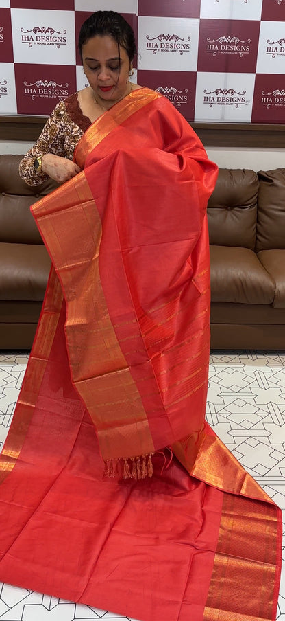 SEMI TUSSUR SAREE - IHA 16549