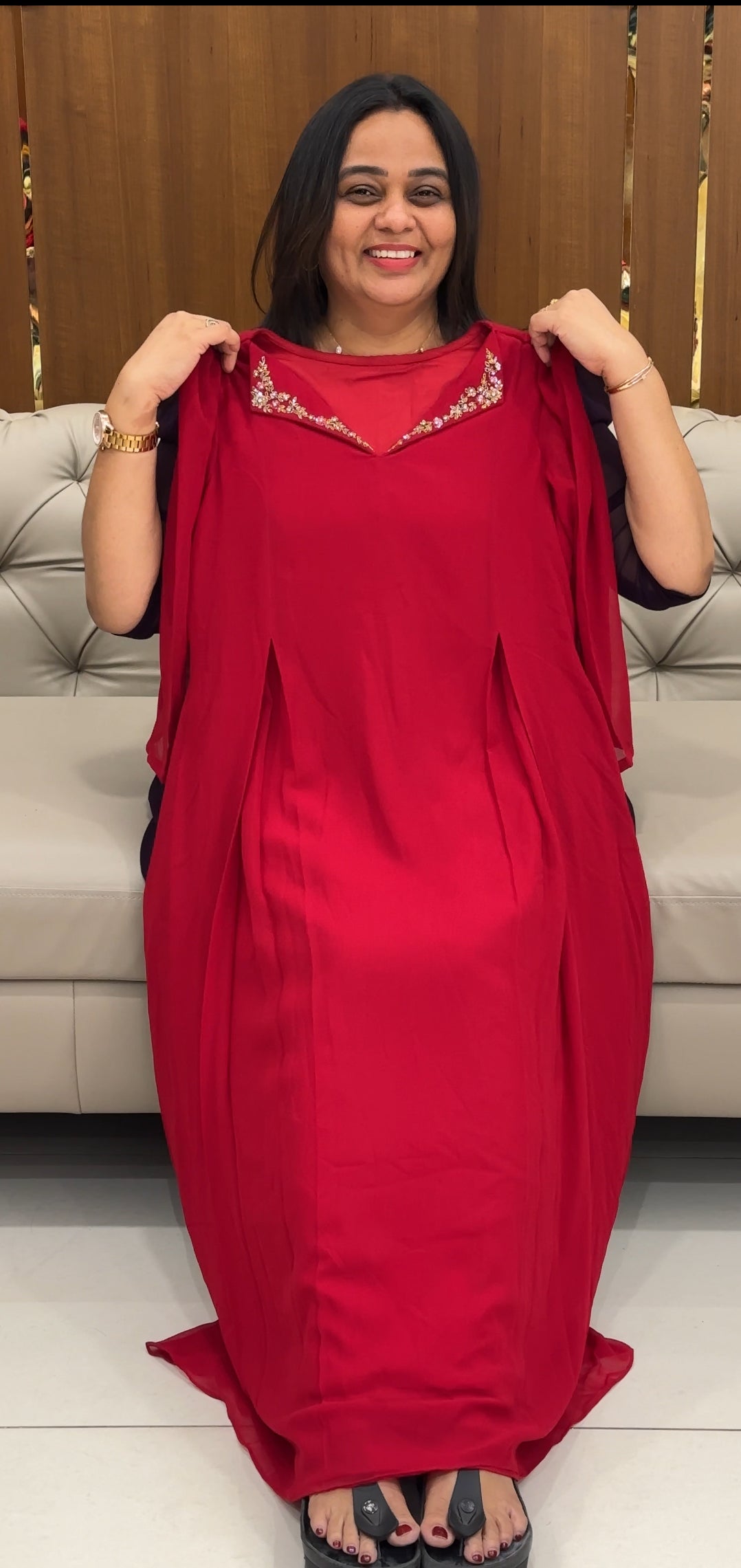 IHA'S IN-HOUSE HAND WORKED ALINE TOPS - IHA 33306