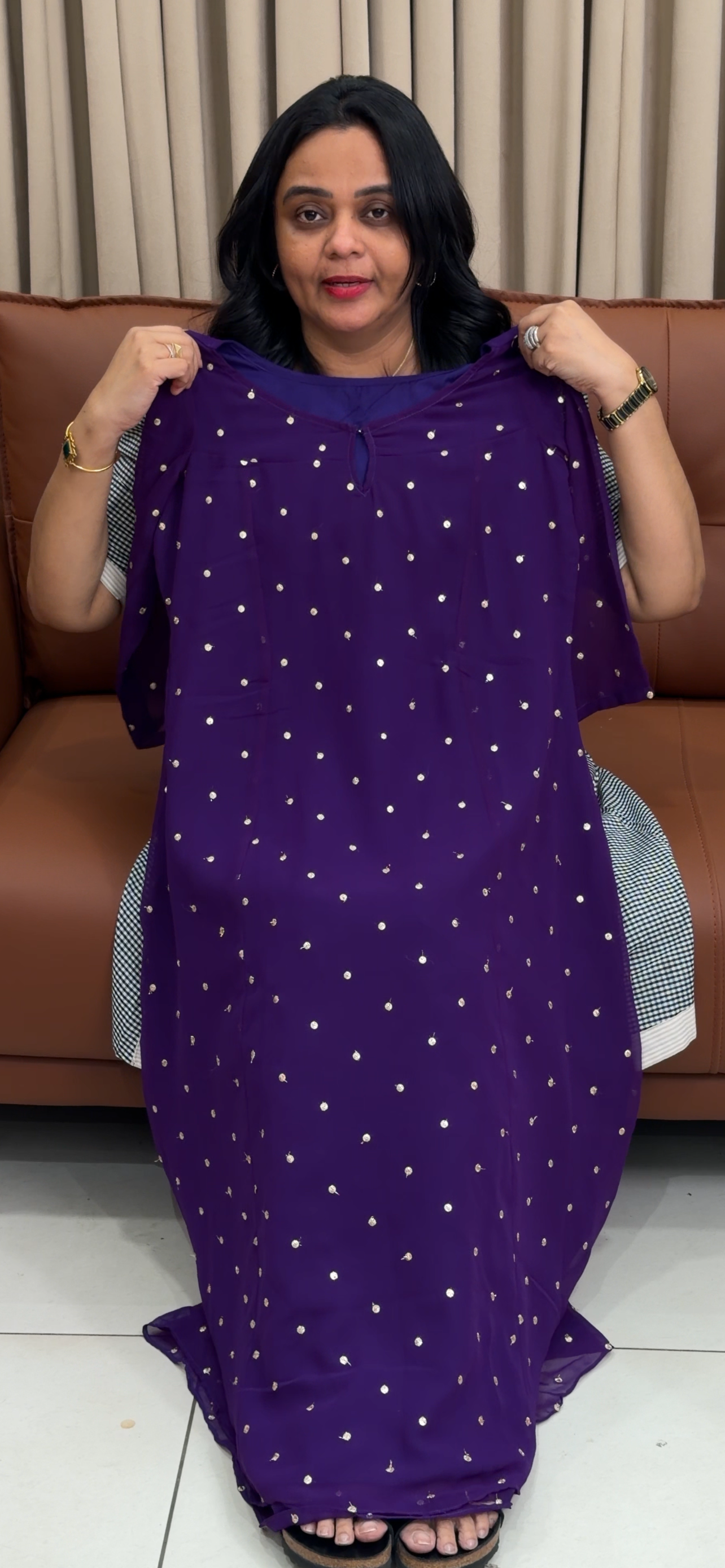 IHA'S IN-HOUSE GEORGETTE ALINE TOPS - IHA 35178