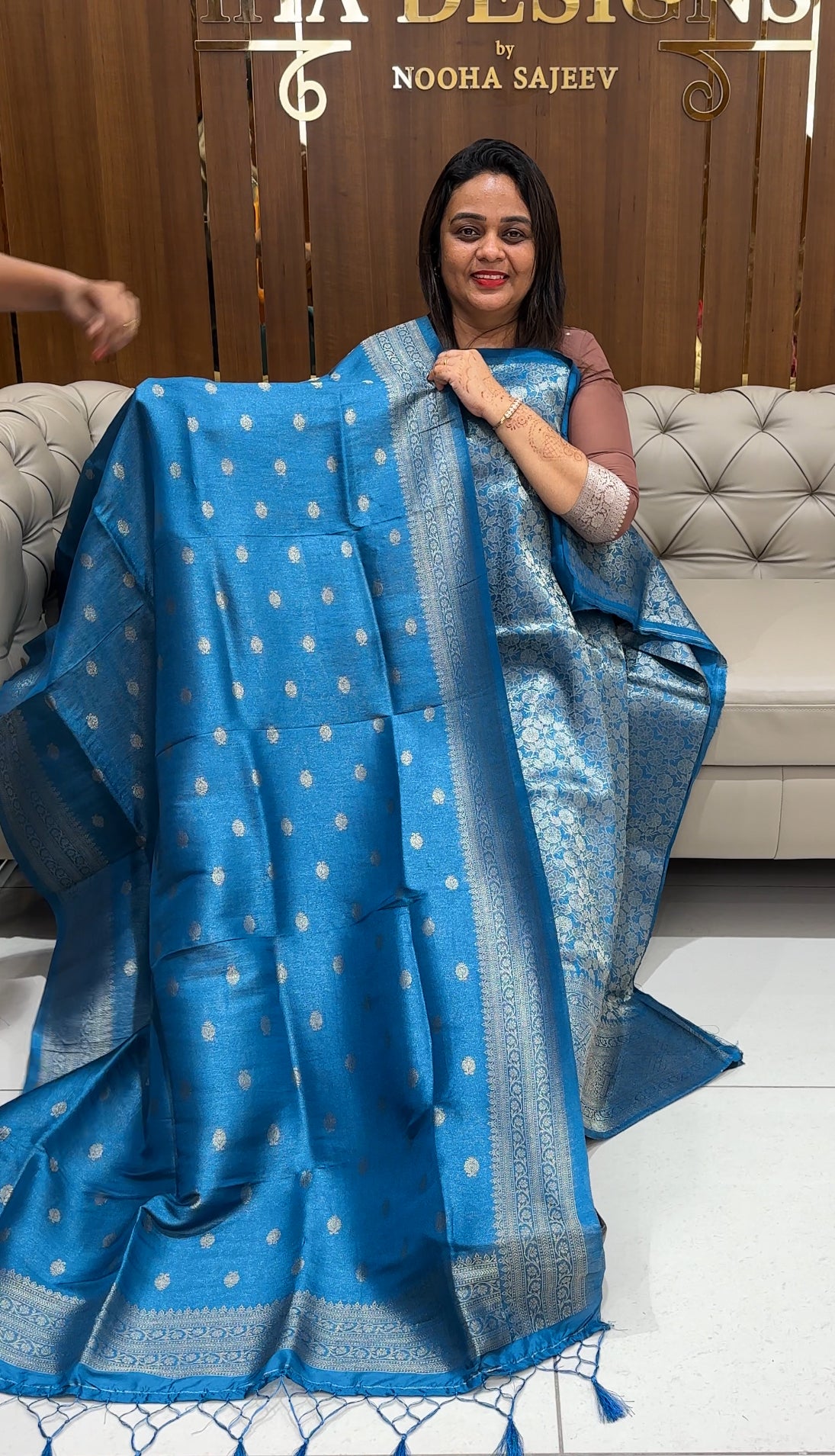 SEMI BANARASI UNSTITCHED SALWAR SUITS - IHA 23913