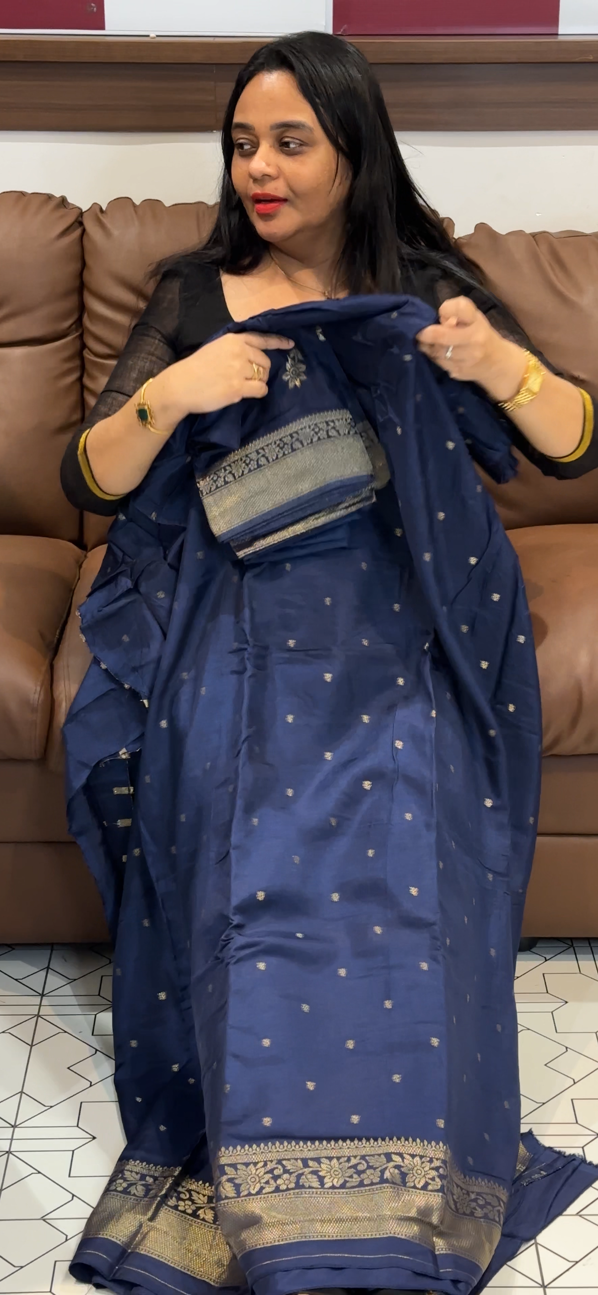 BANARASI UNSTITCHED SALWAR SUITS - IHA 35531