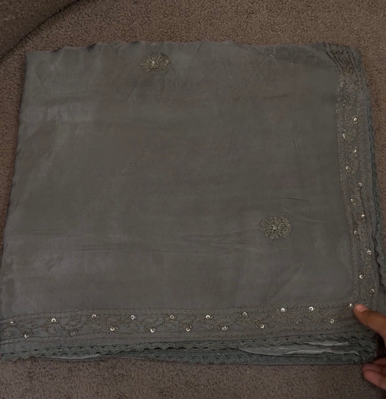LUCKNOWI CHIKANKARI SAREES - IHA 33000