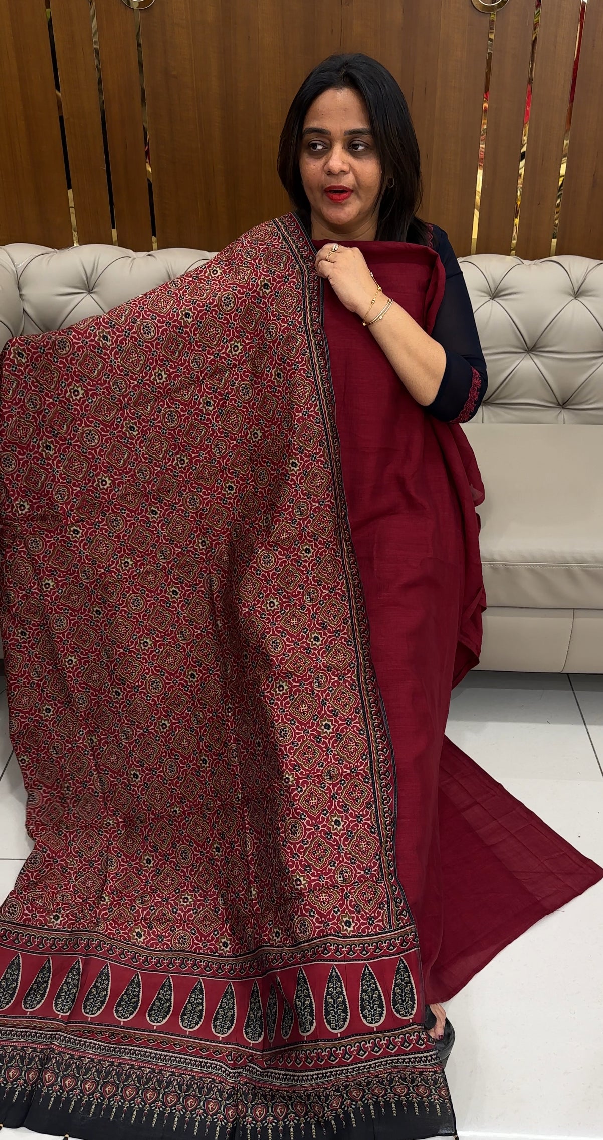 SEMI RAW SILK UNSTITCHED SALWAR SUITS - IHA 26071
