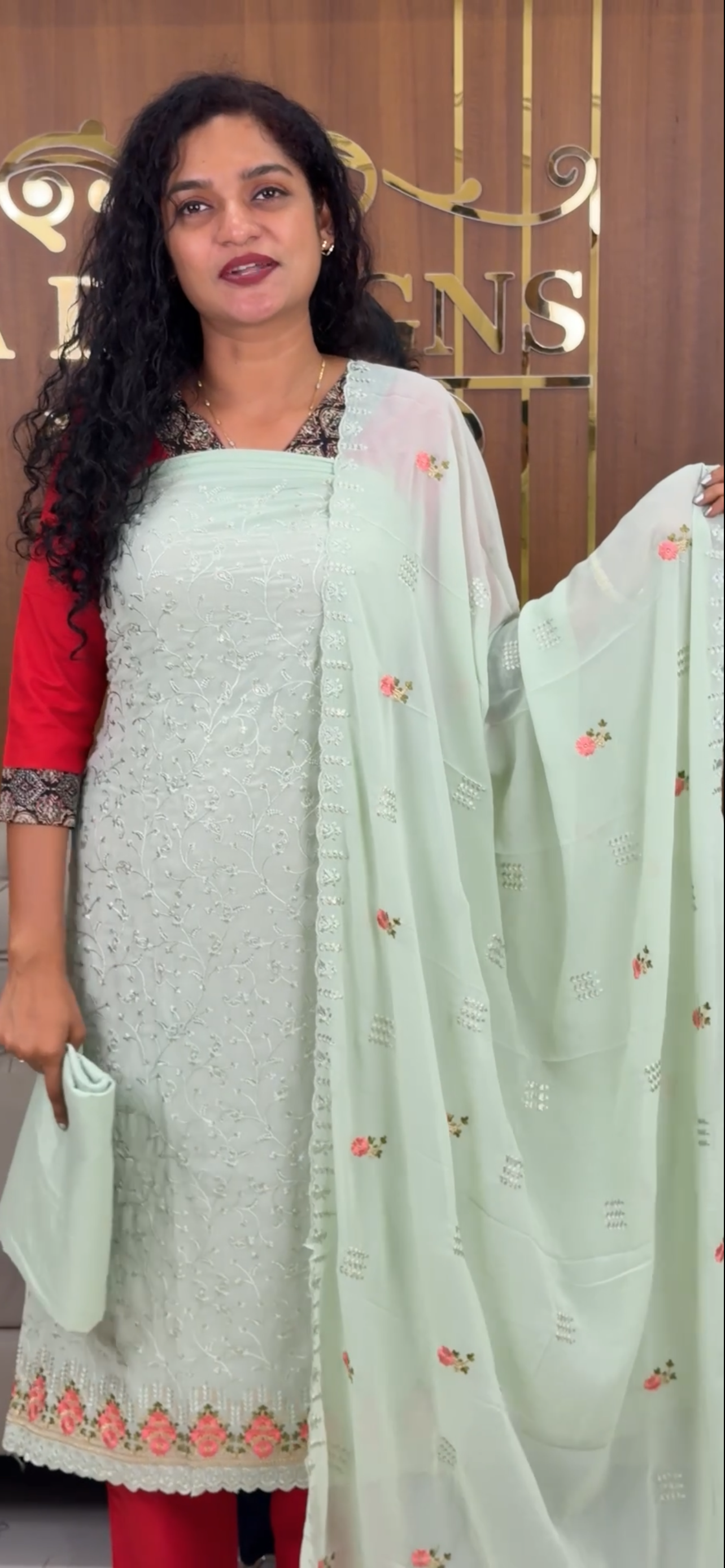 GEORGETTE UNSTITCHED SALWAR SUITS - IHA 32775