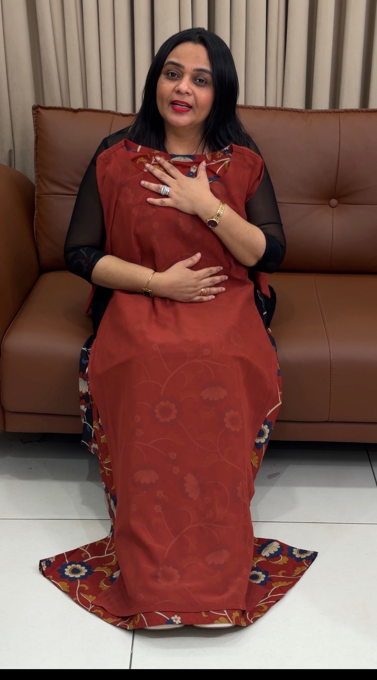 IHA'S IN-HOUSE PRINTED FROCKS - IHA 34749