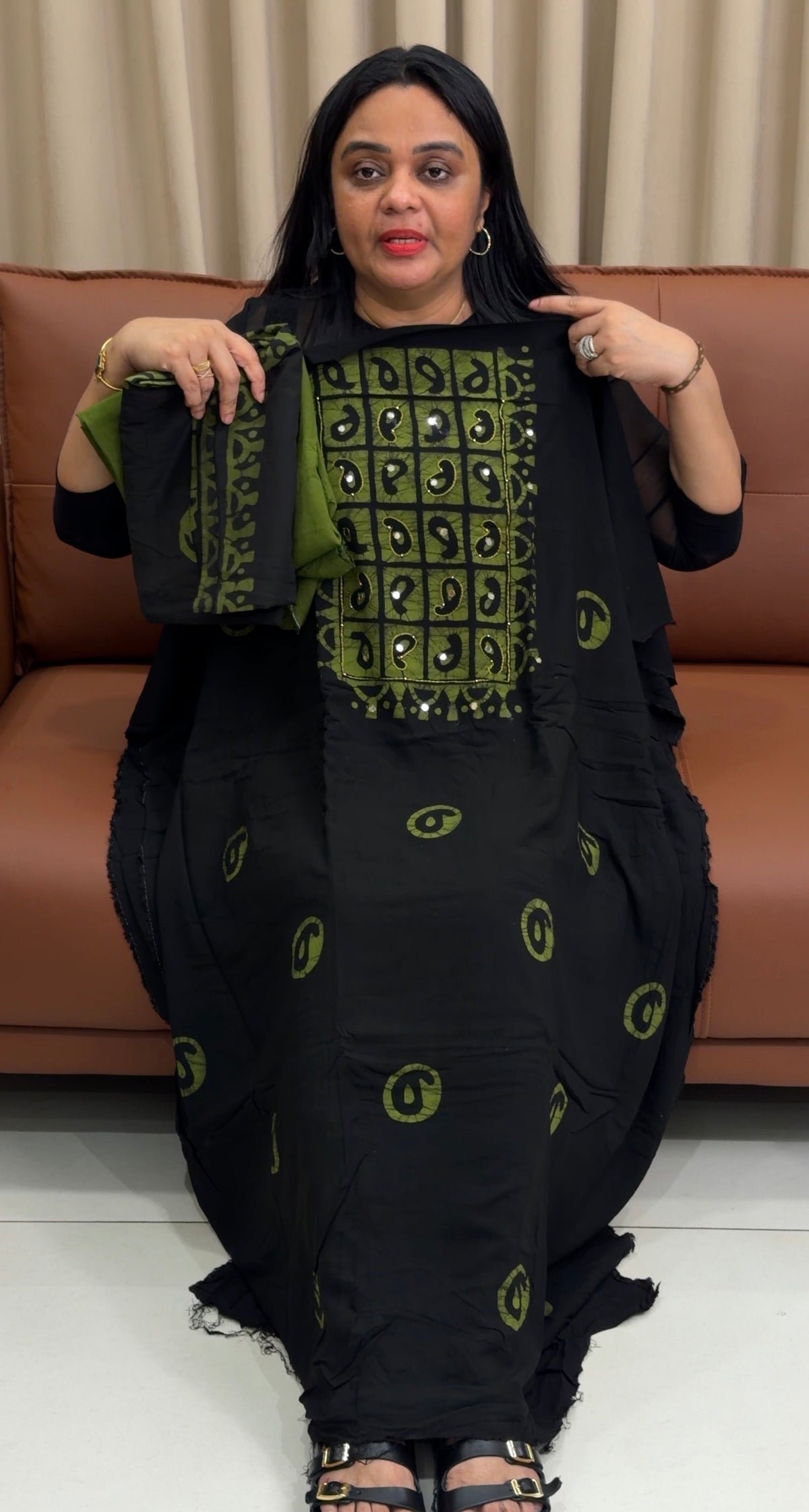 BATIK PRINTED UNSTITCHED SALWAR SUITS - IHA 35212