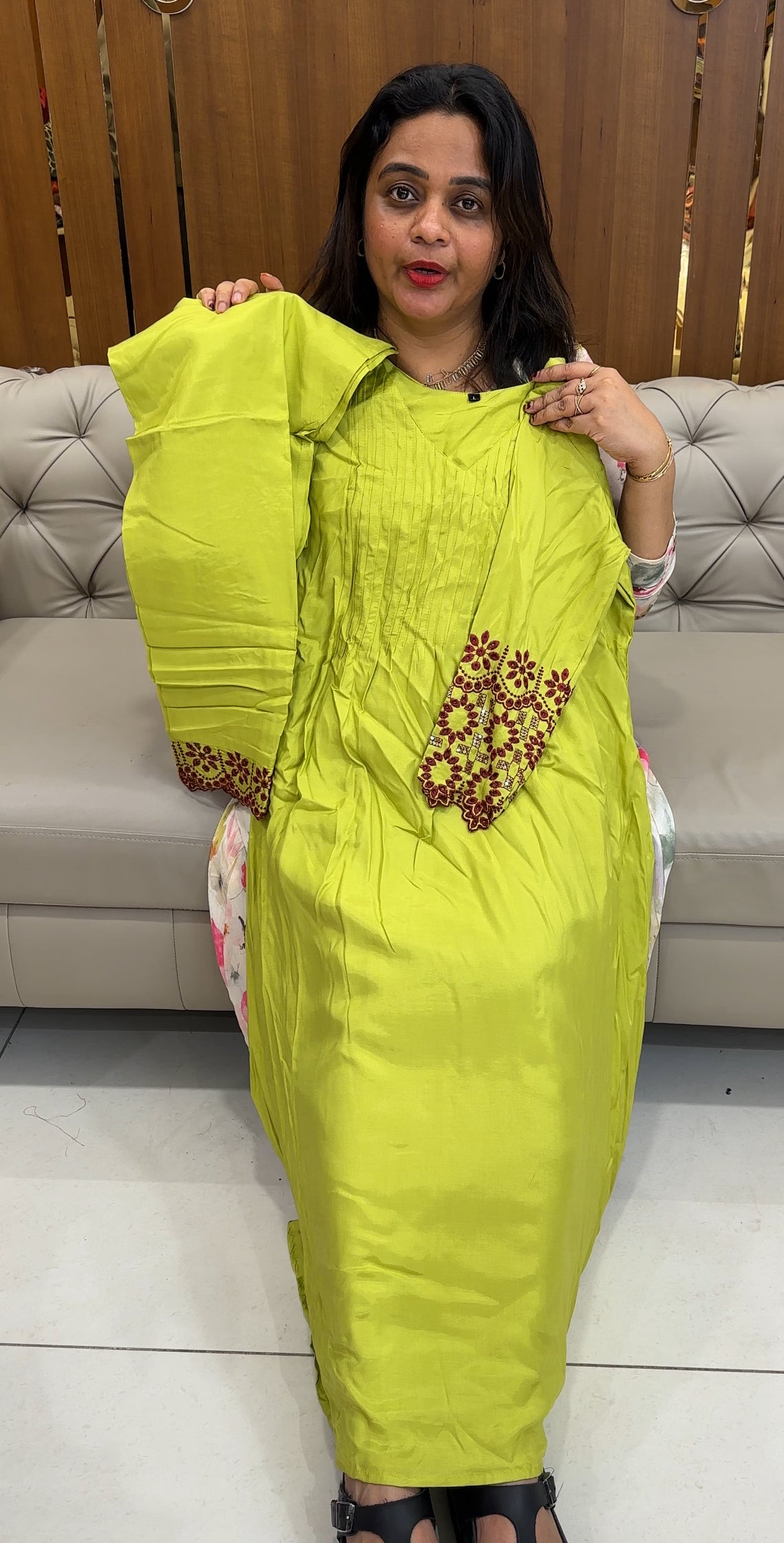 MUSLIN SILK TOP AND BOTTOM - IHA 26124