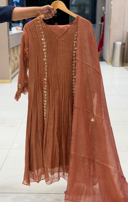PARTY WEAR TOP,BOTTOM AND DUPATTA - IHA 35423