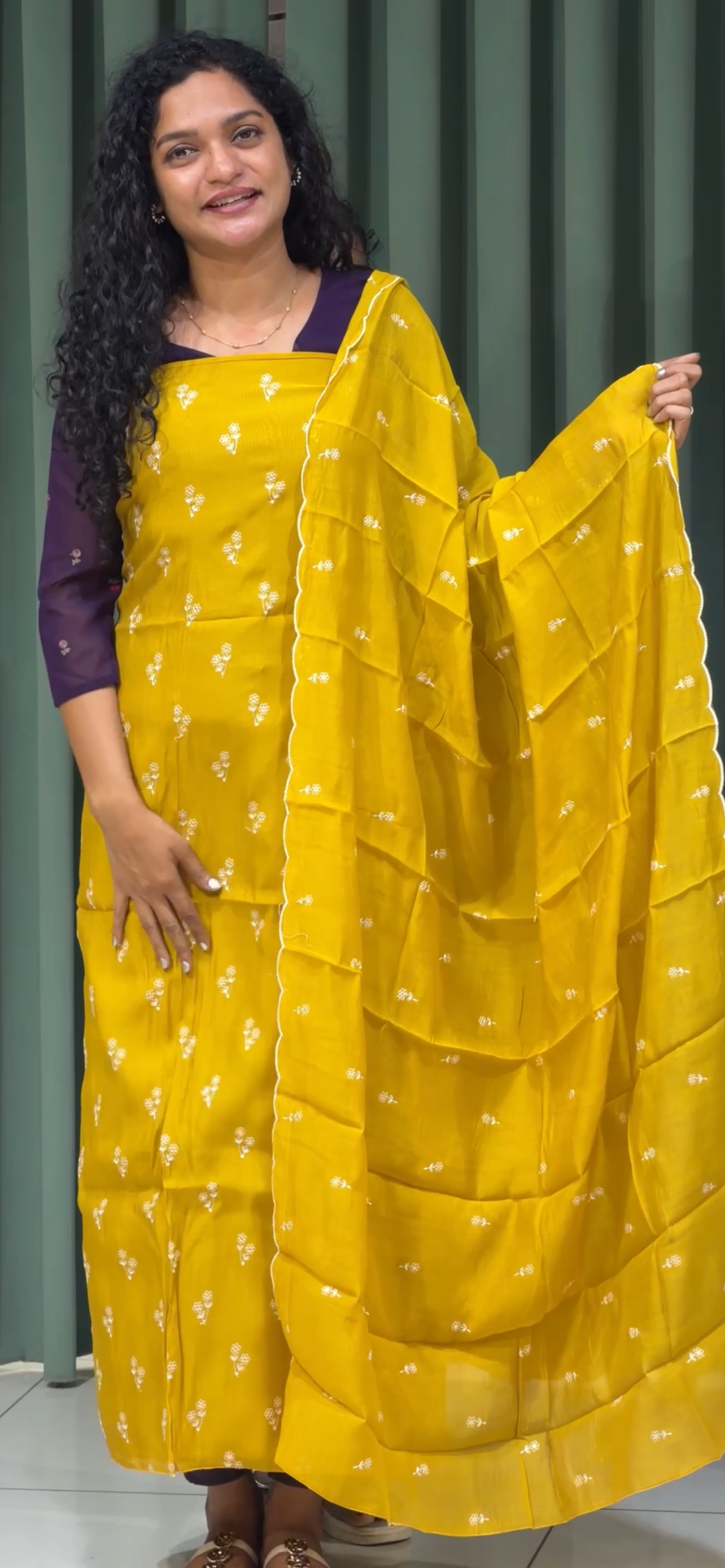 MALAI CHANDERI UNSTITCHED SALWAR SUITS - IHA 32990