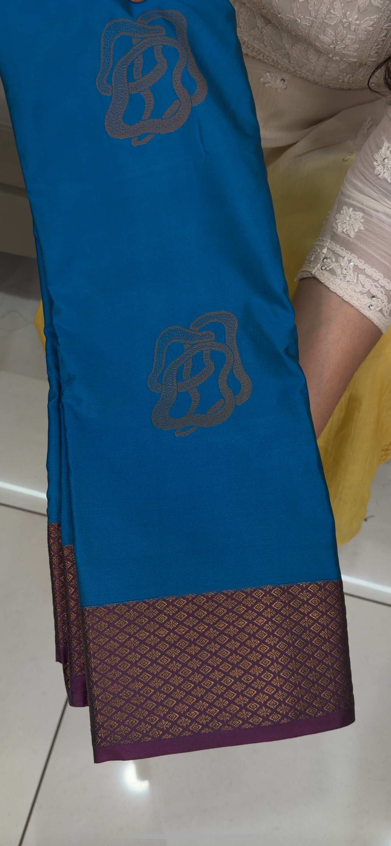 SEMI KANCHIPURAM  SAREES - IHA 29226