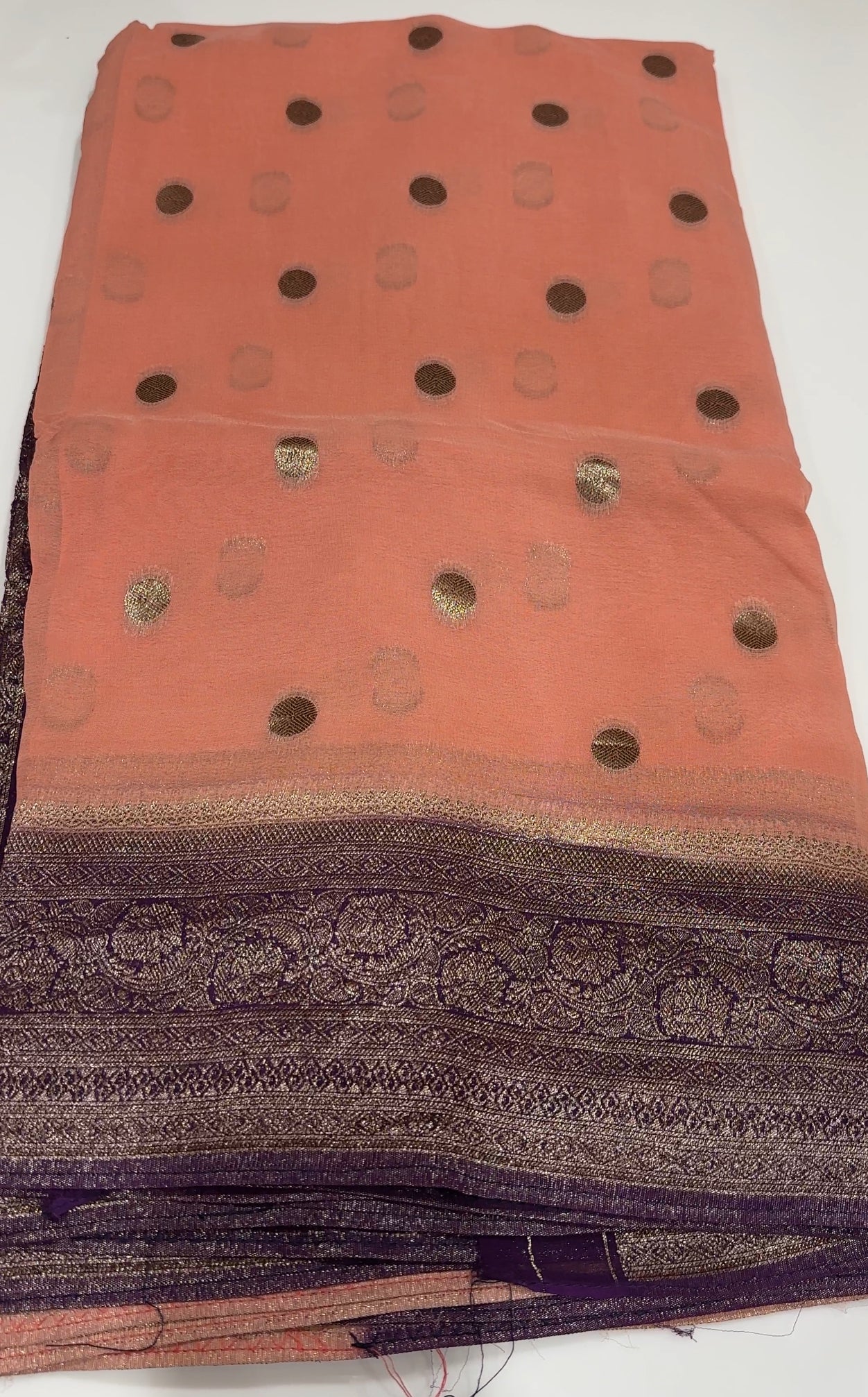 GEORGETTE BANARASI SAREES - IHA 18700