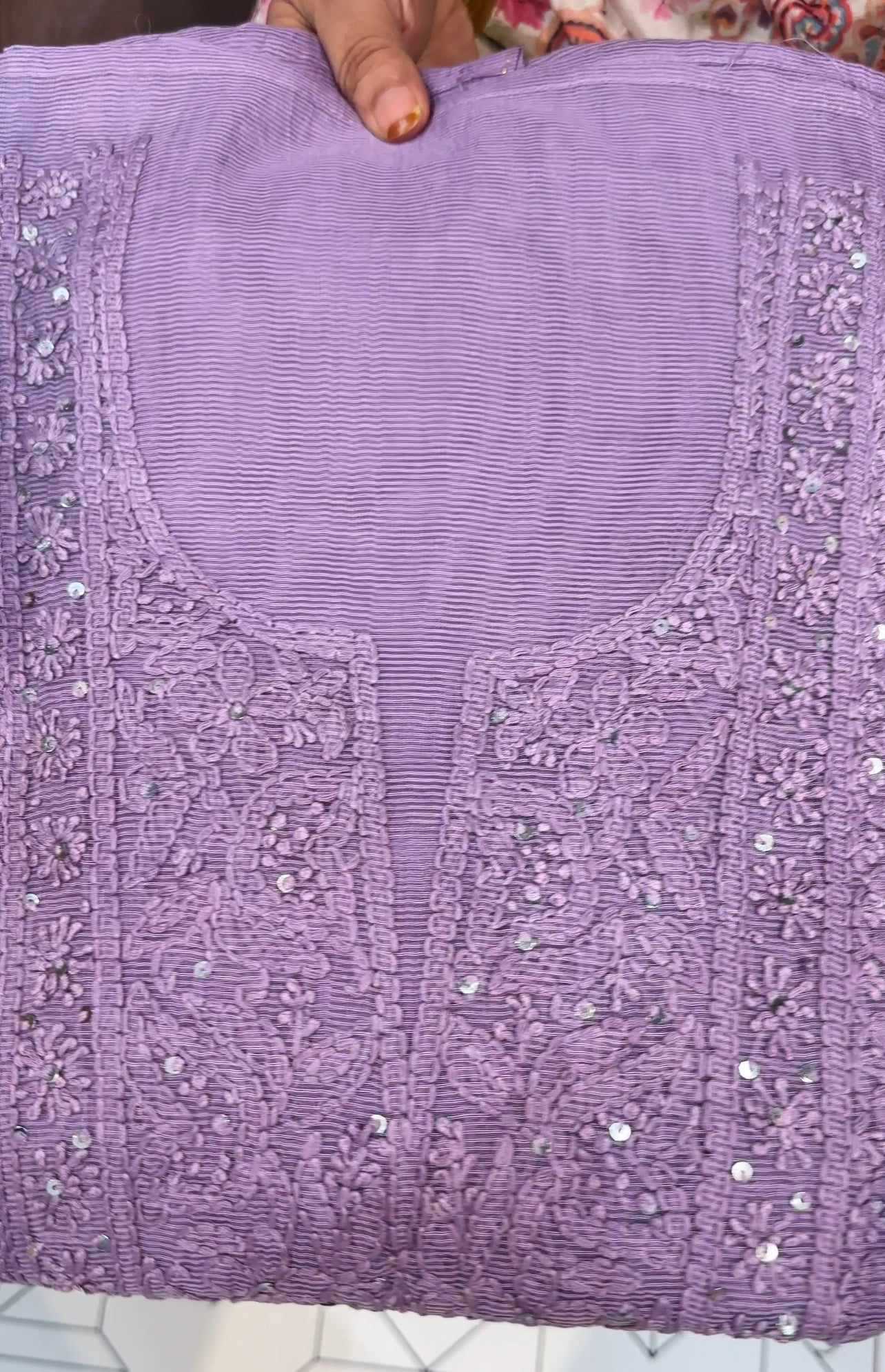 LUCKNOWI CHIKANKARI UNSTITCHED SALWAR SUITS - IHA 26150