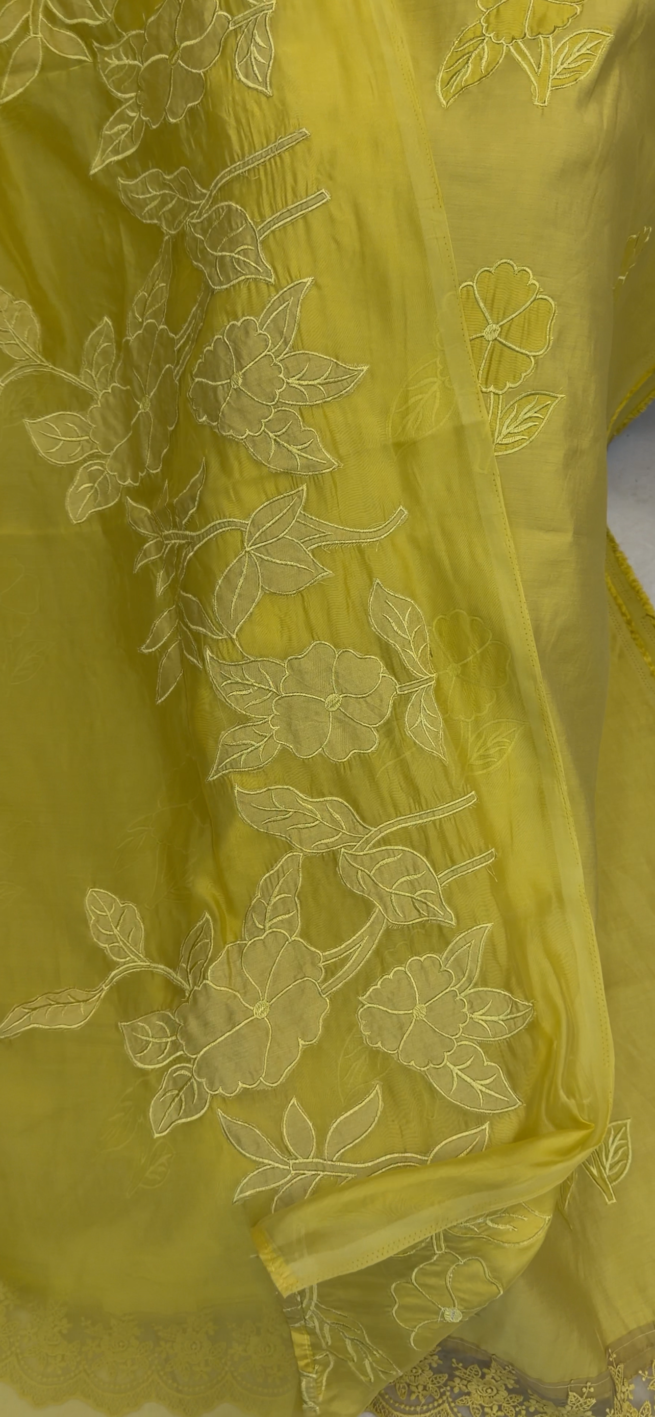 SOFT ORGANZA UNSTITCHED SALWAR SUITS - IHA 33089