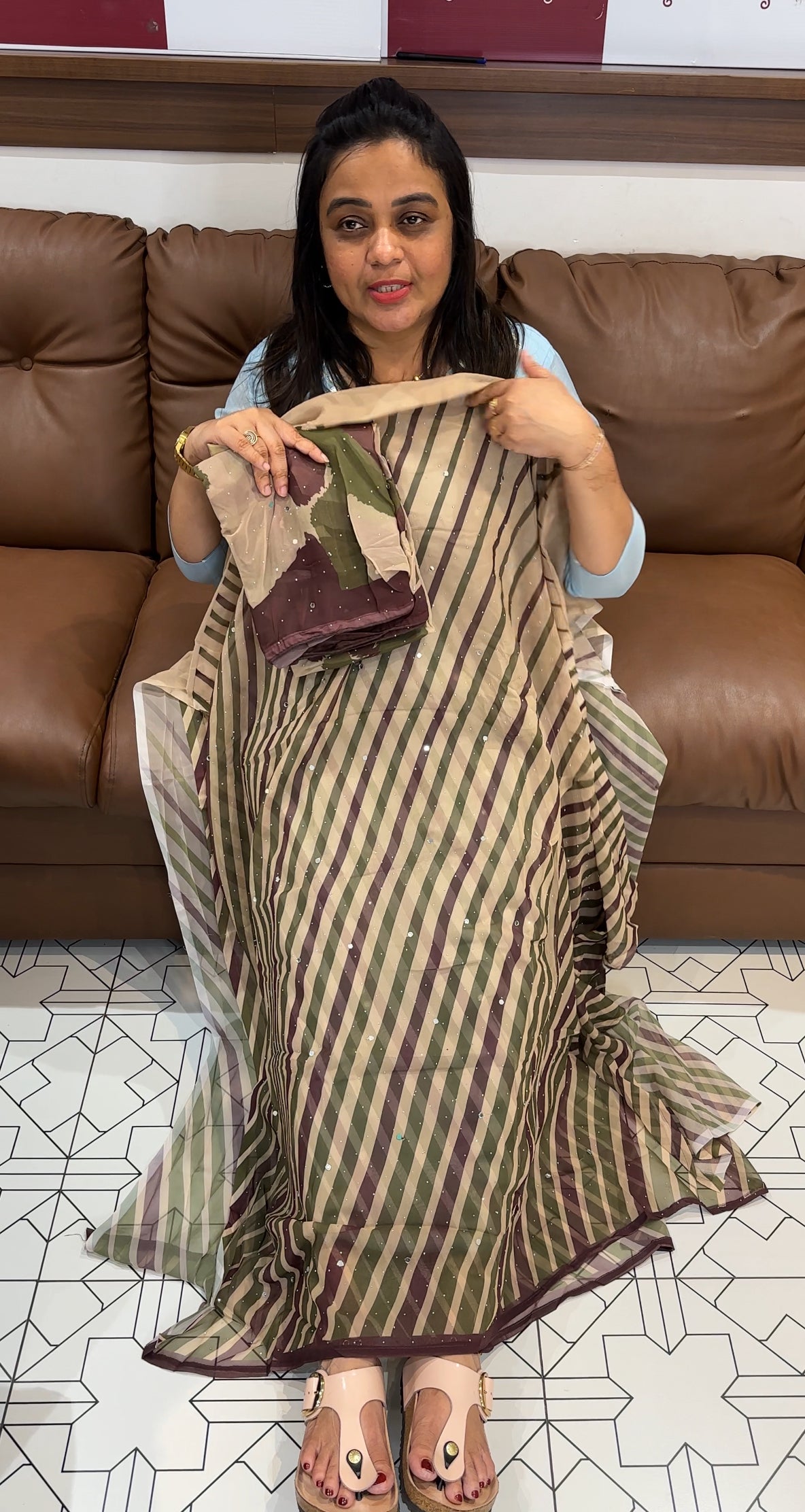 GEORGETTE UNSTITCHED SALWAR SUITS - IHA 27742