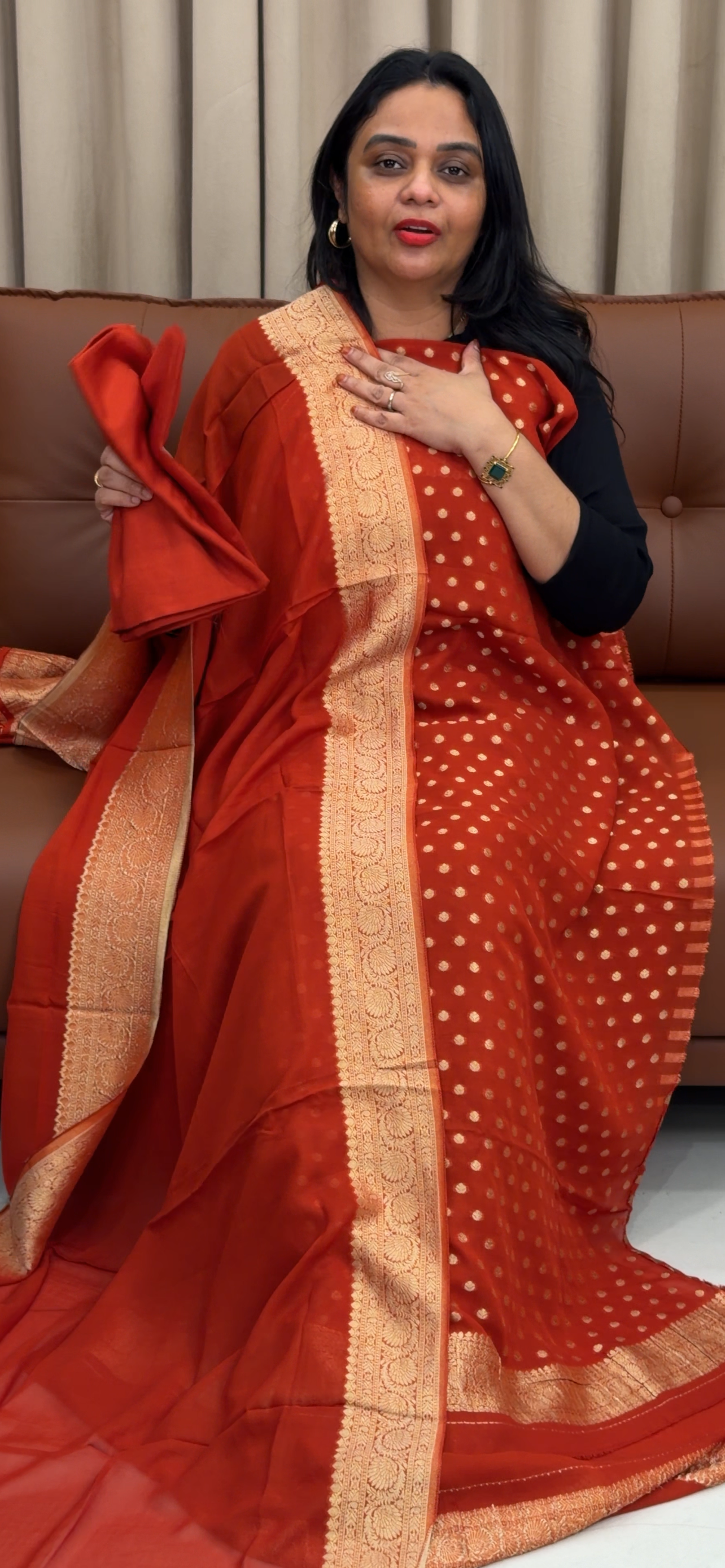 VISCOSE GEORGETTE UNSTITCHED SALWAR SUITS - IHA 33456