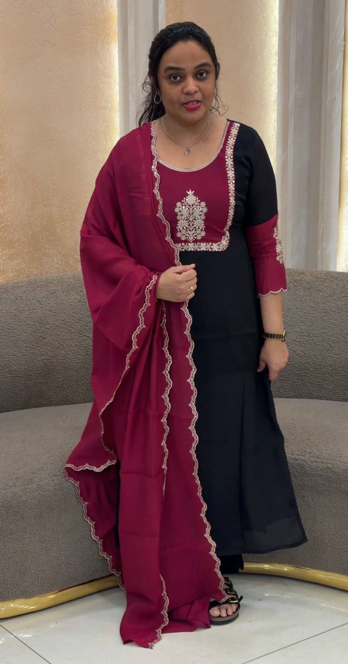 FORWARD MALAI CHANDERI UNSTITCHED SALWAR SUITS - IHA 35003